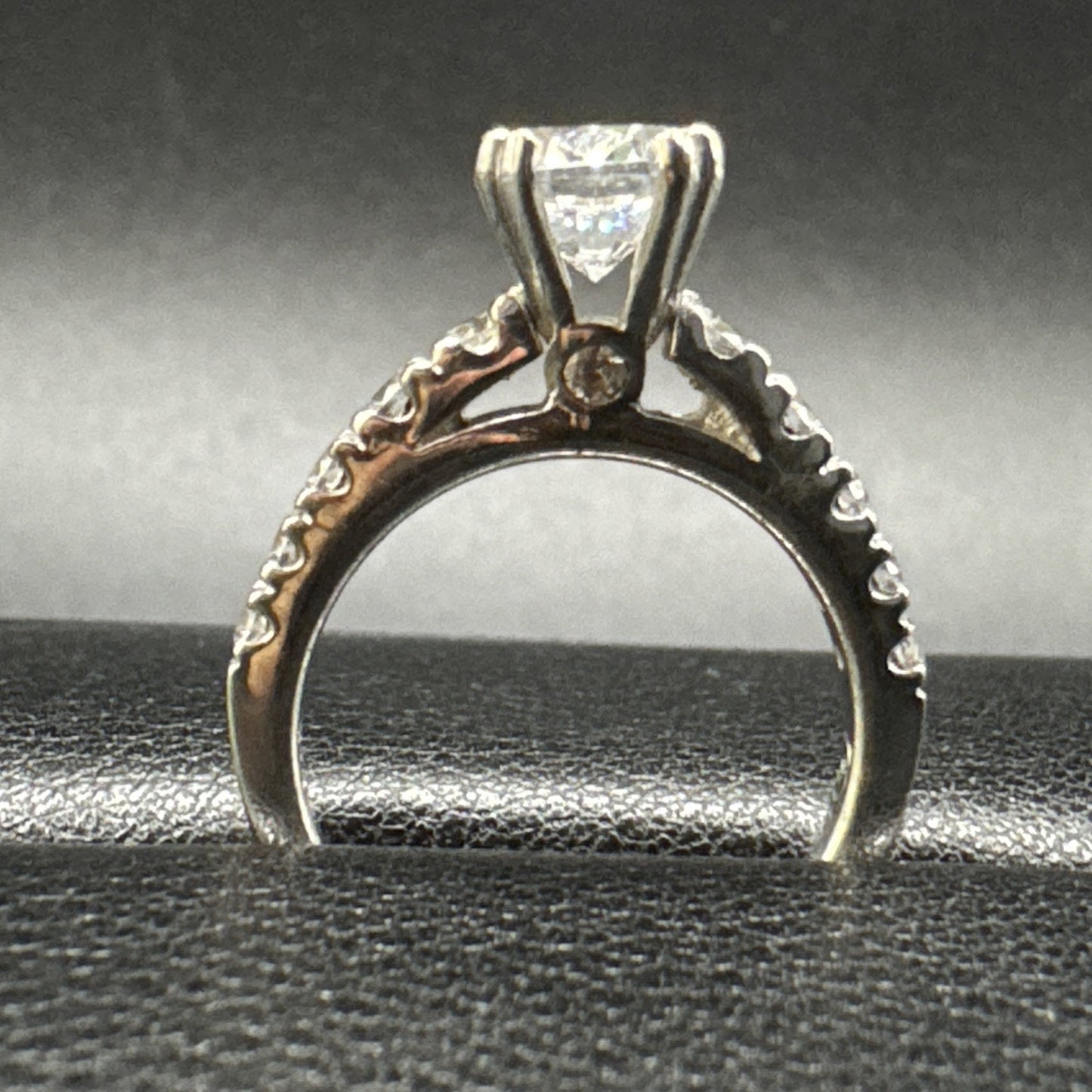 EUC Sterling Silver CZ Engagement Ring 925 Size 6.25 #7 P2