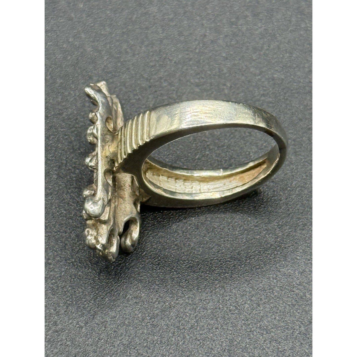 Brutalist Sterling Silver Ring Size 7.25 Tested R8