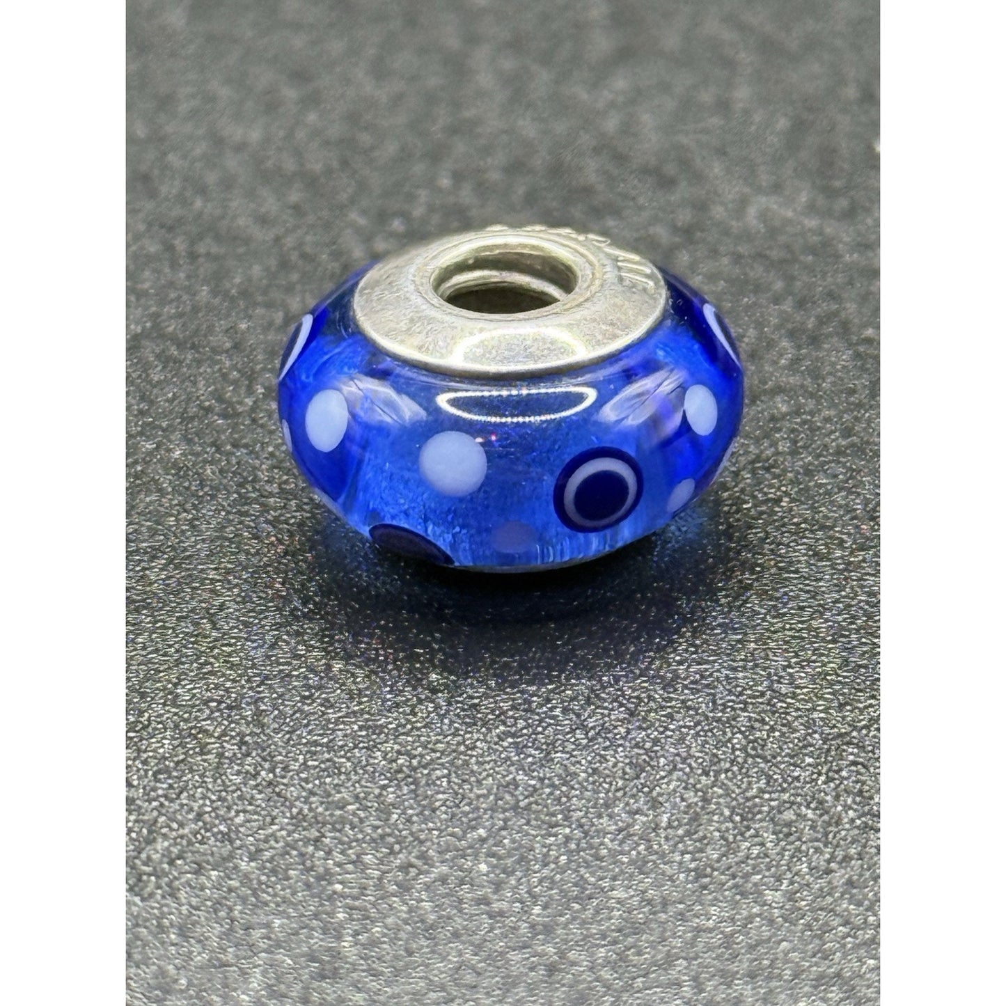 Pandora Sterling Silver Murano Blue Bubbles Charm ALE 925 N19