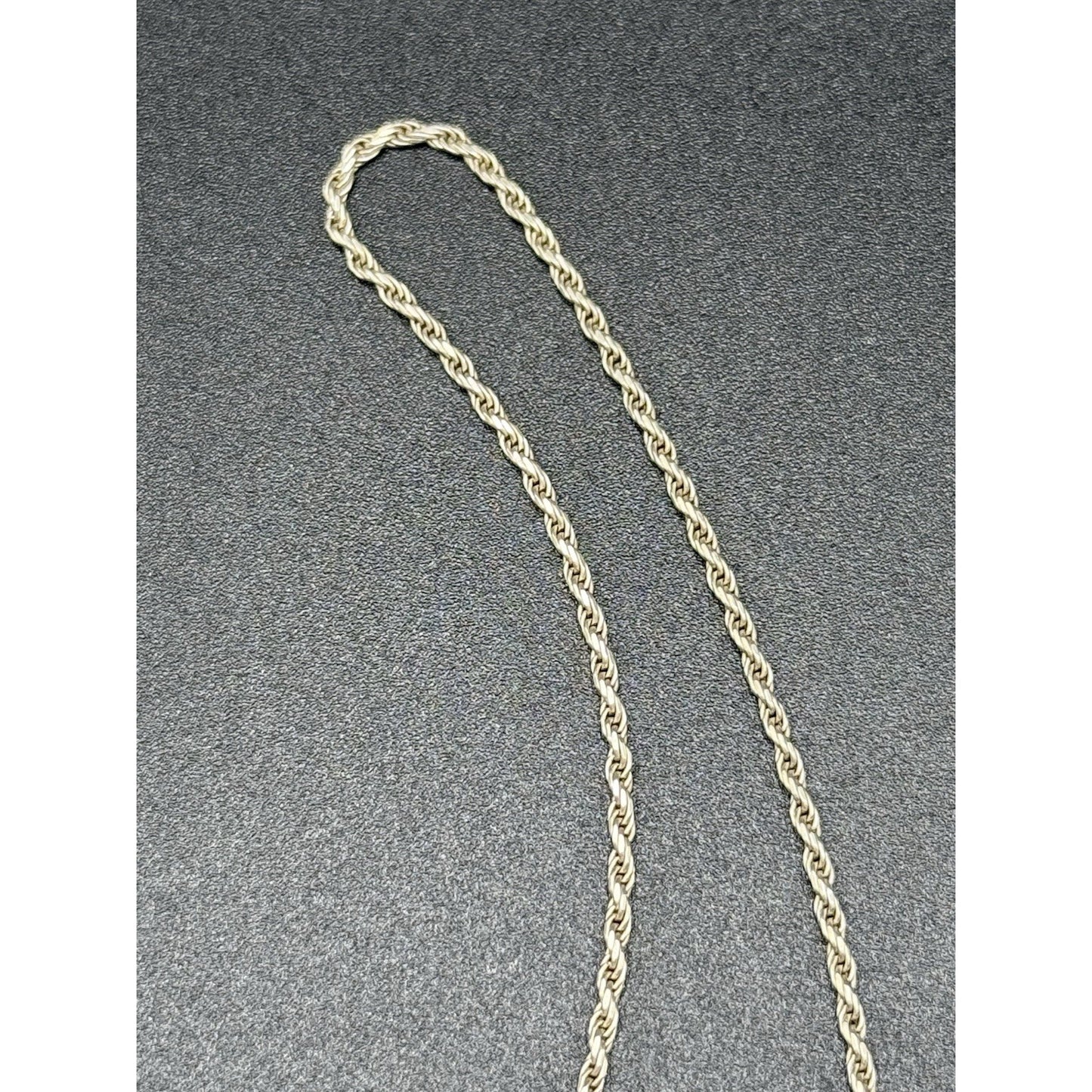 30” Sterling Silver Rope Chain 1.50MM 8 Grams Q7