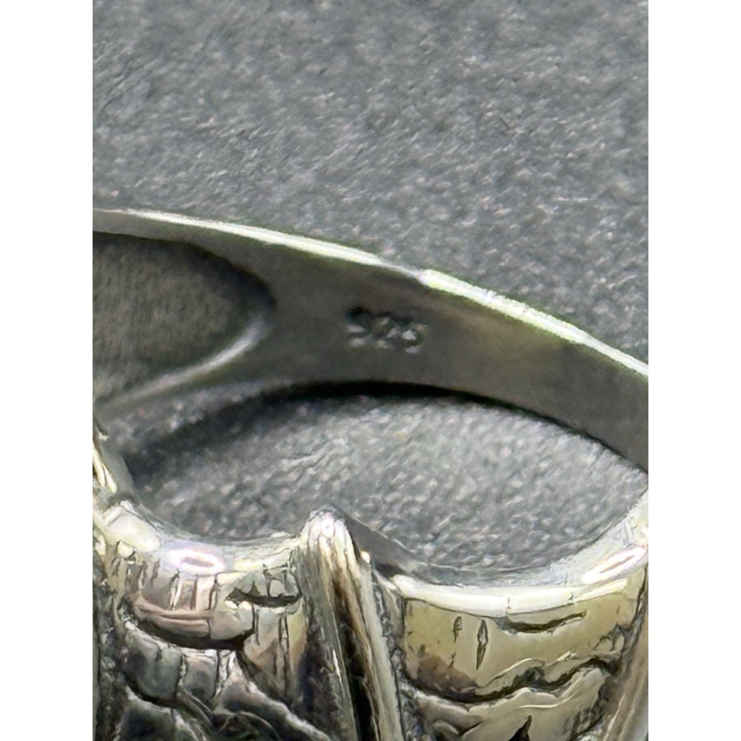 New Condition Sterling Silver Bat Ring Size 7.00