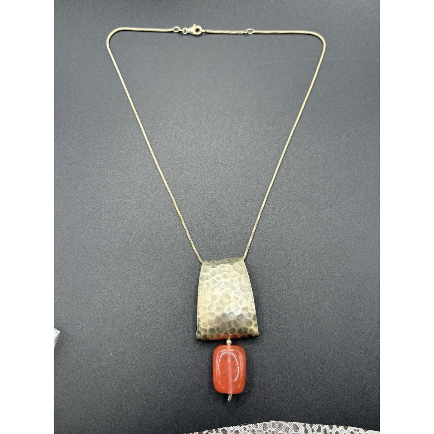 16" Silpada Sterling Silver Cherry Quartz Necklace N1188 X8