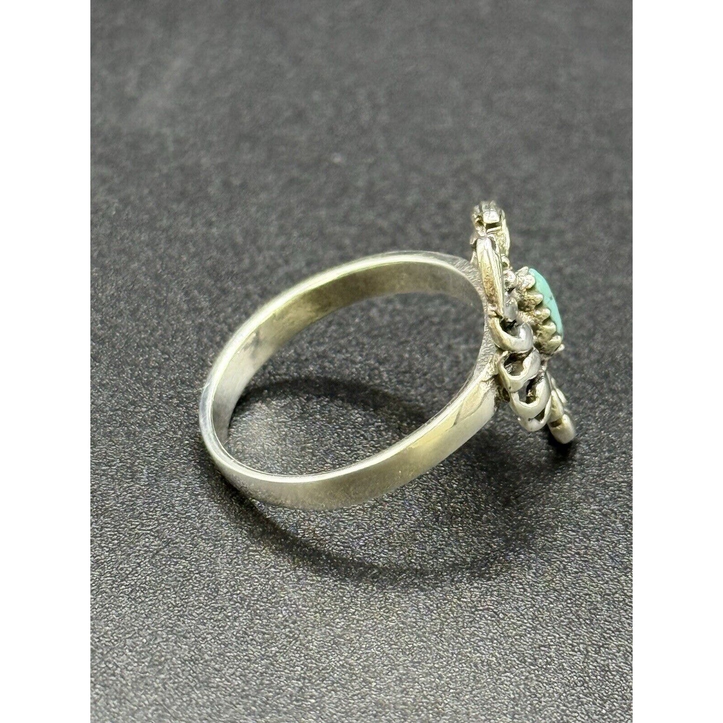 New Condition Sterling Silver Turquoise Scorpion Ring Size 6.50