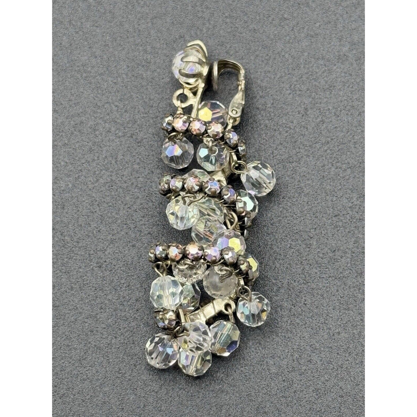 Jonne By Schrager Aurora Borealis Spiral Dangle Earrings N11
