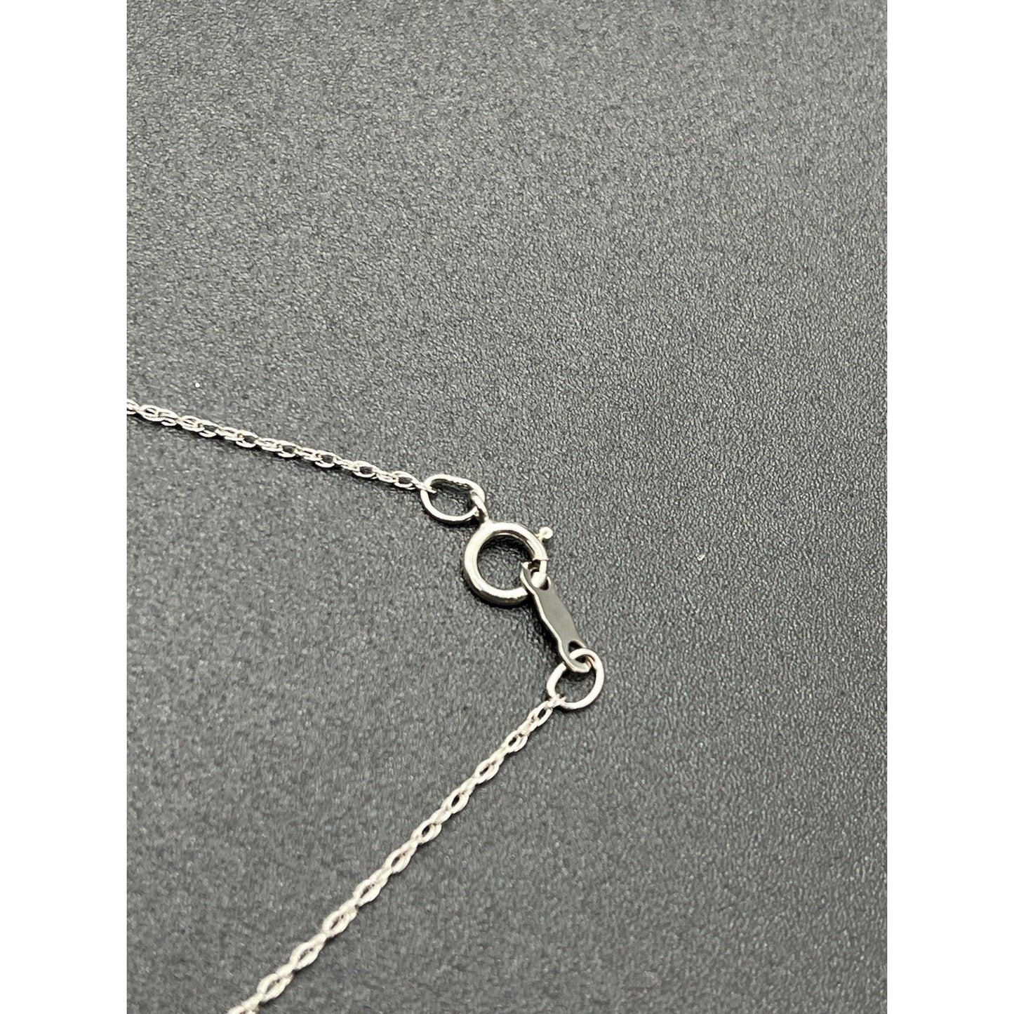 18" New Condition White Sapphire Enamel Snake Necklace