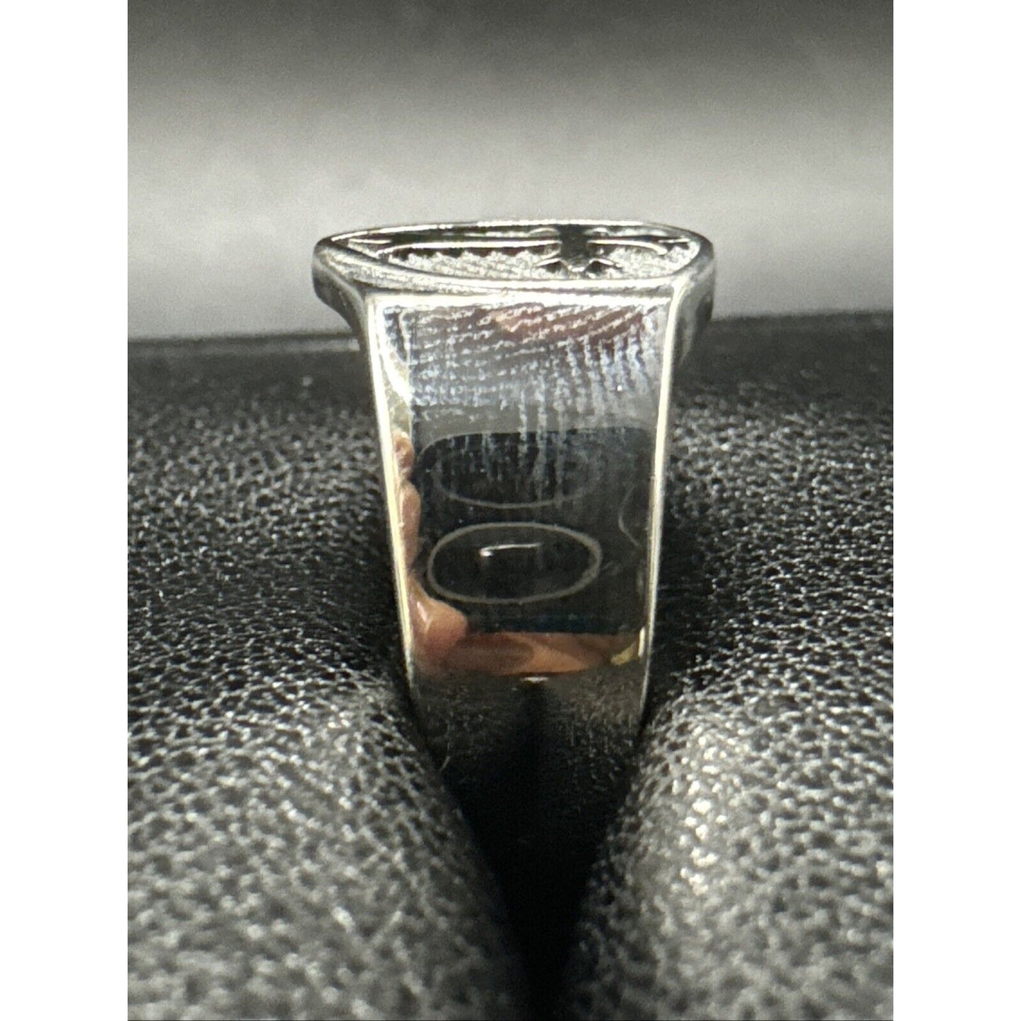 New Condition Sterling Silver Medieval Cross Ring 925 Size 9.50
