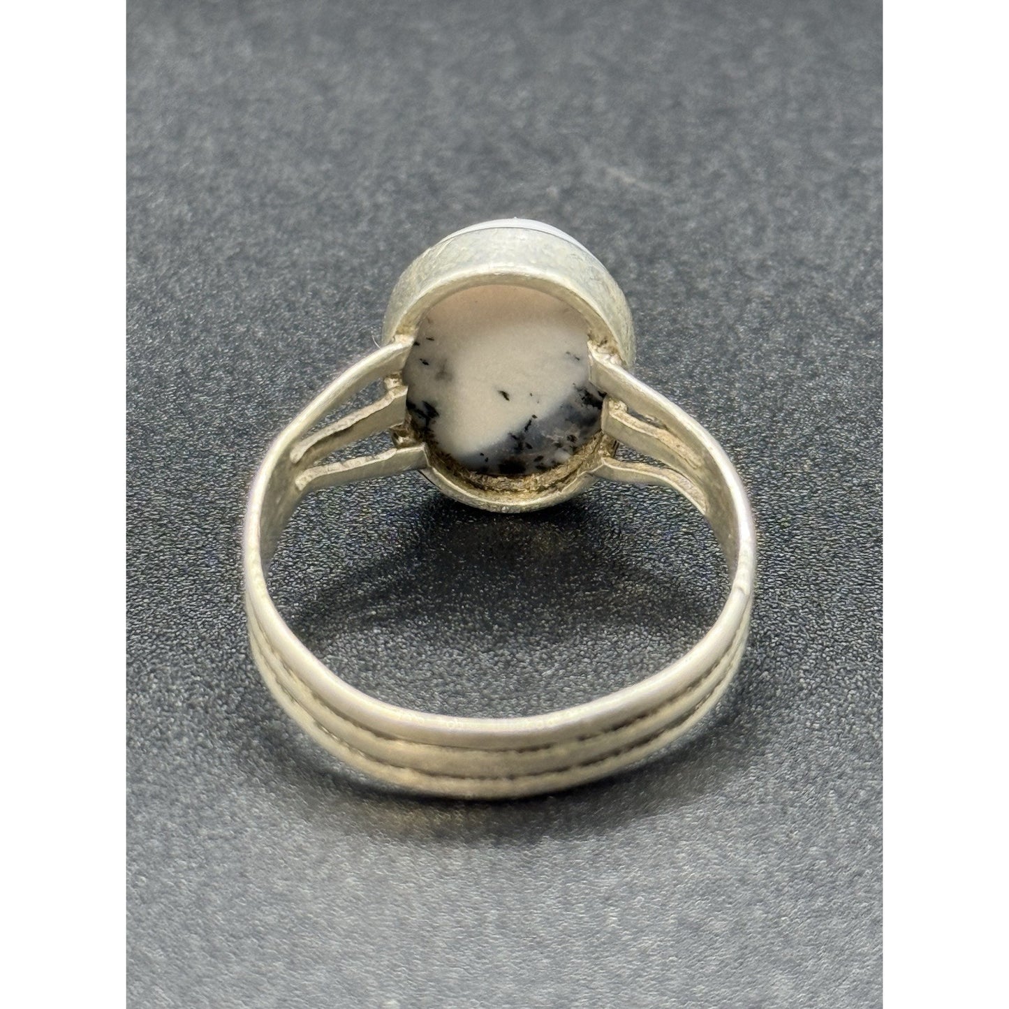 Vintage Sterling Silver Dendrite Opal Ring Size 11.50 P5