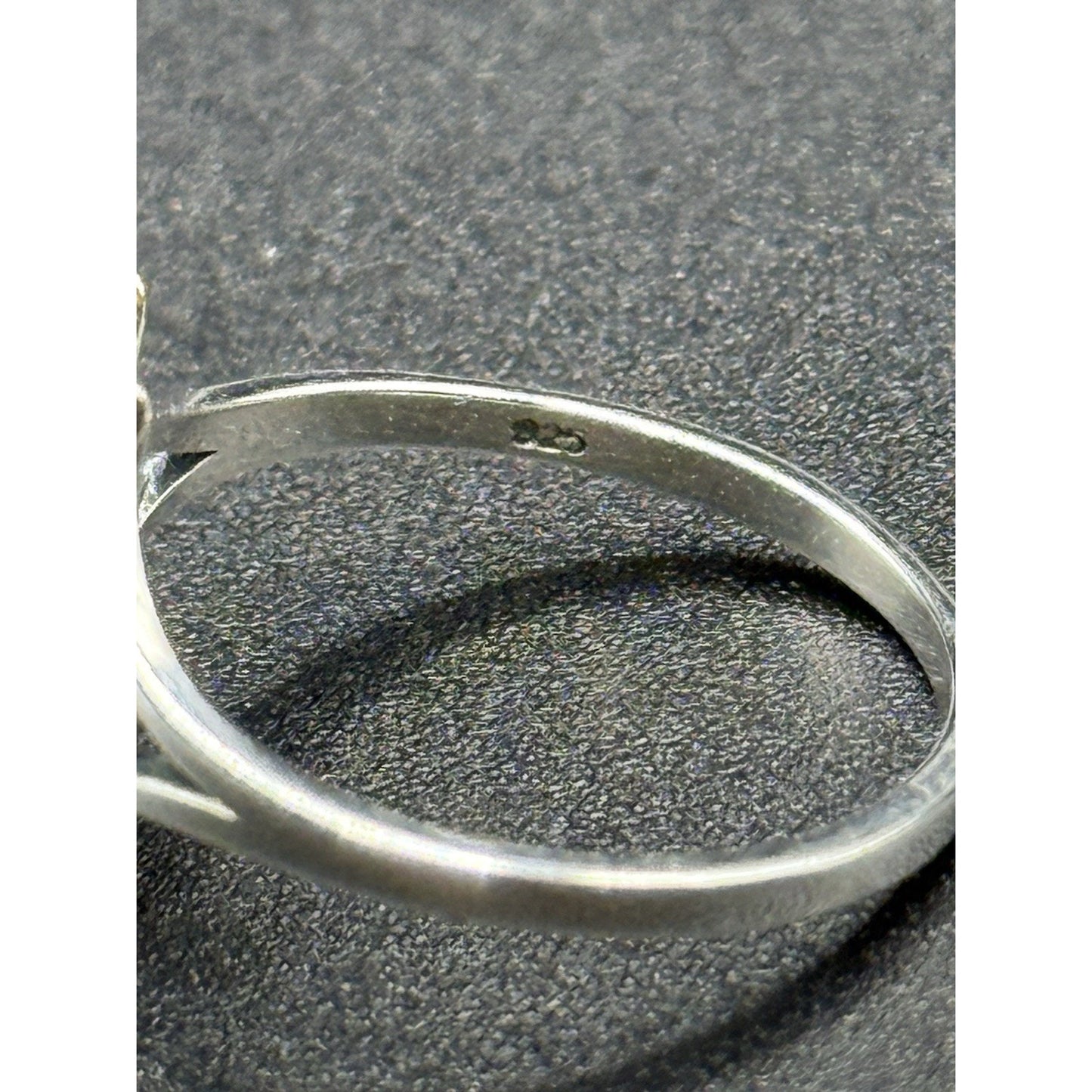 New Condition Sterling Silver Onyx Turtle Ring Size 7.00