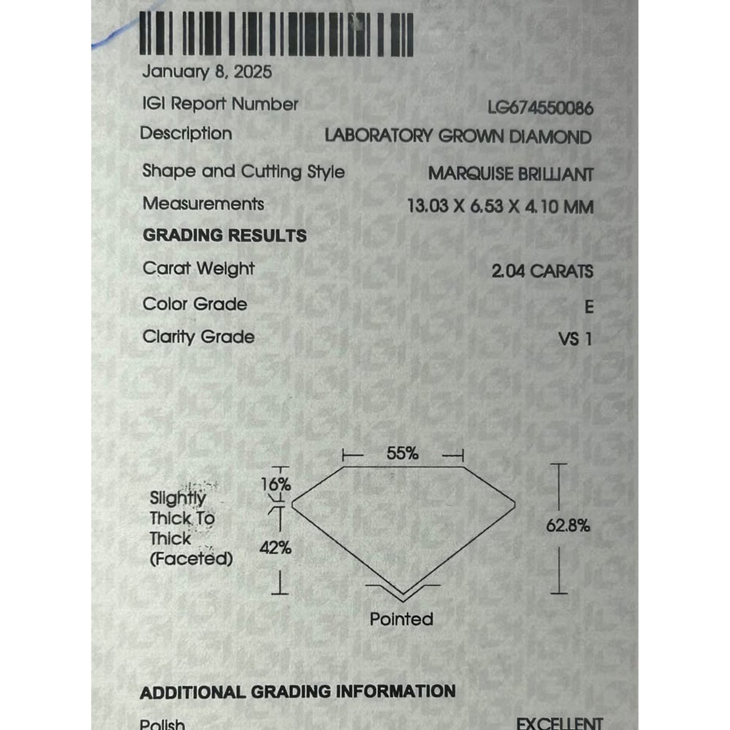 14k White Gold East West Marquise Halo Lab Grown Diamond Ring