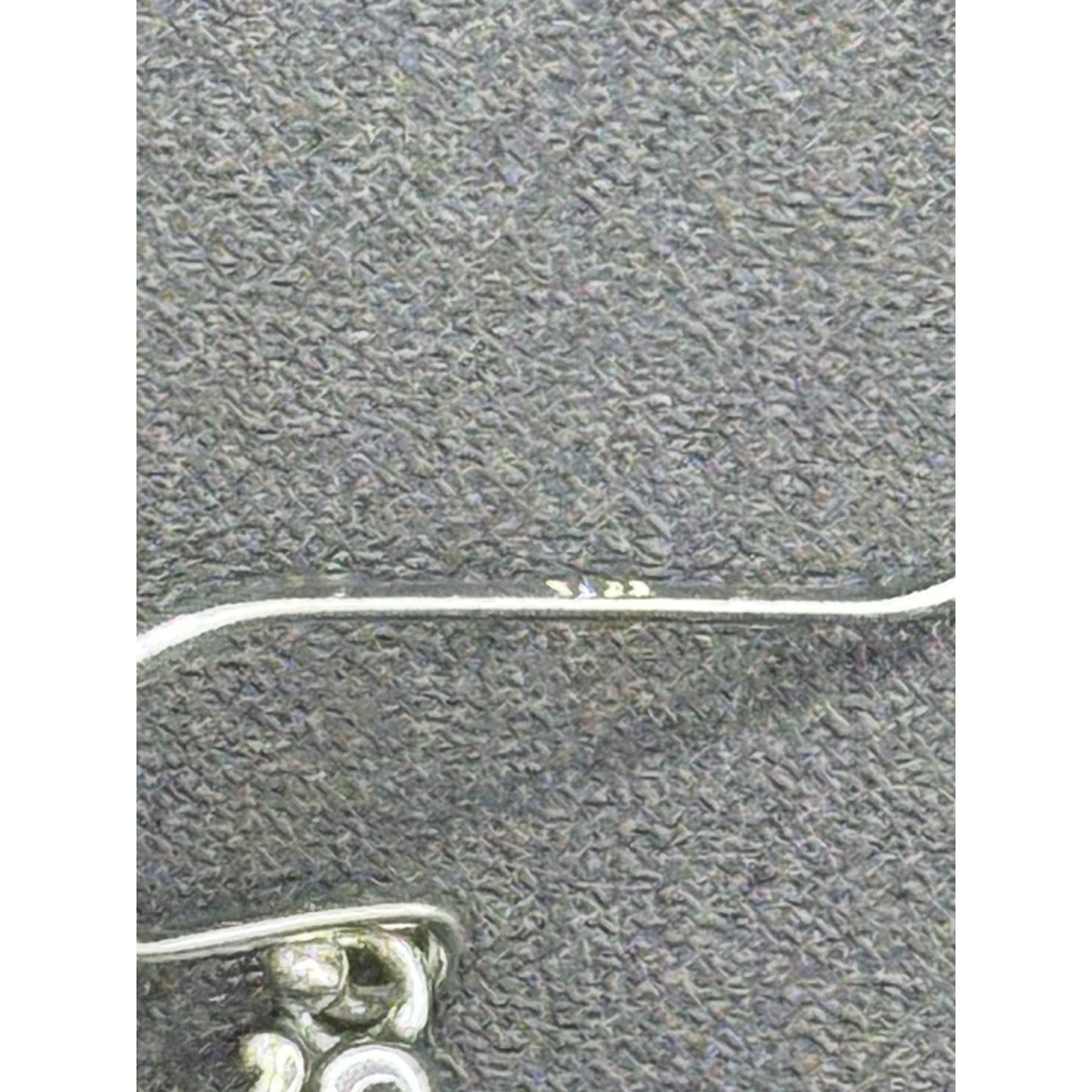 New Condition Sterling Silver Scroll Cross Dangle Earrings 925