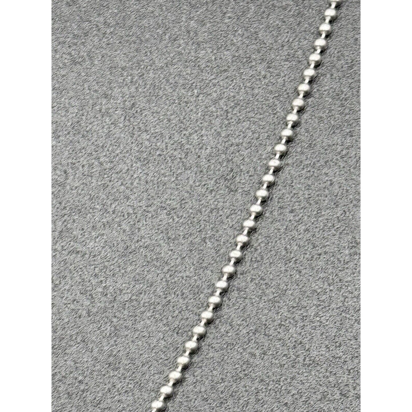 16” Sterling Silver Bathtub Chain Necklace 925 N12