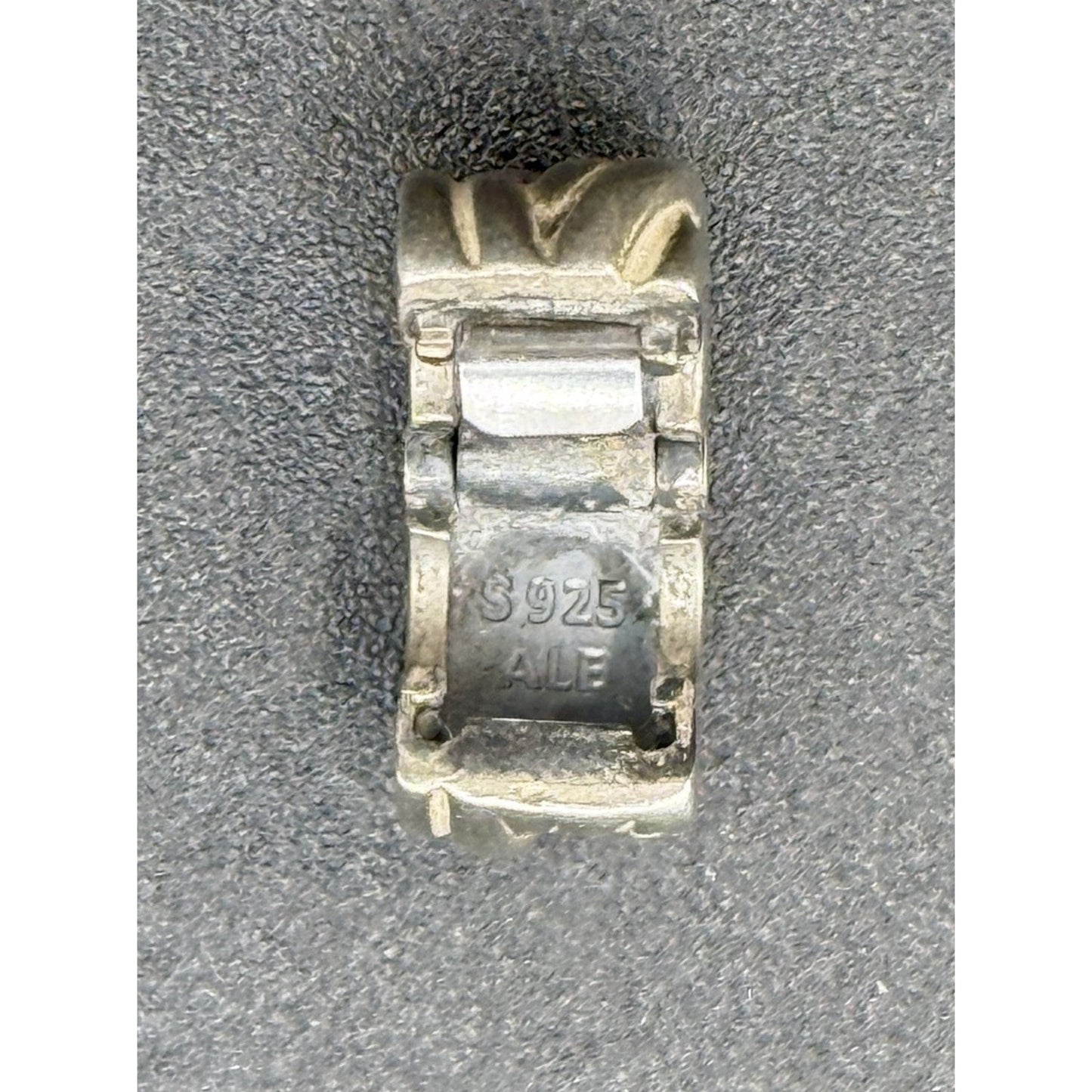 Two (2) Pandora Braided Clip Charms ALE P5