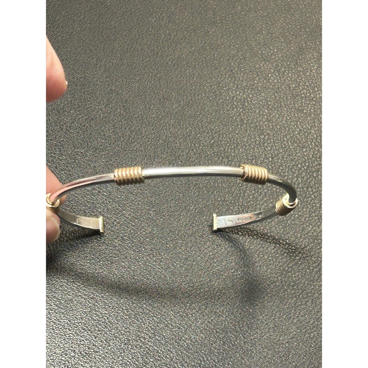 7” James Avery 14k Gold Sterling Silver Kalahari Cuff Bracelet P25