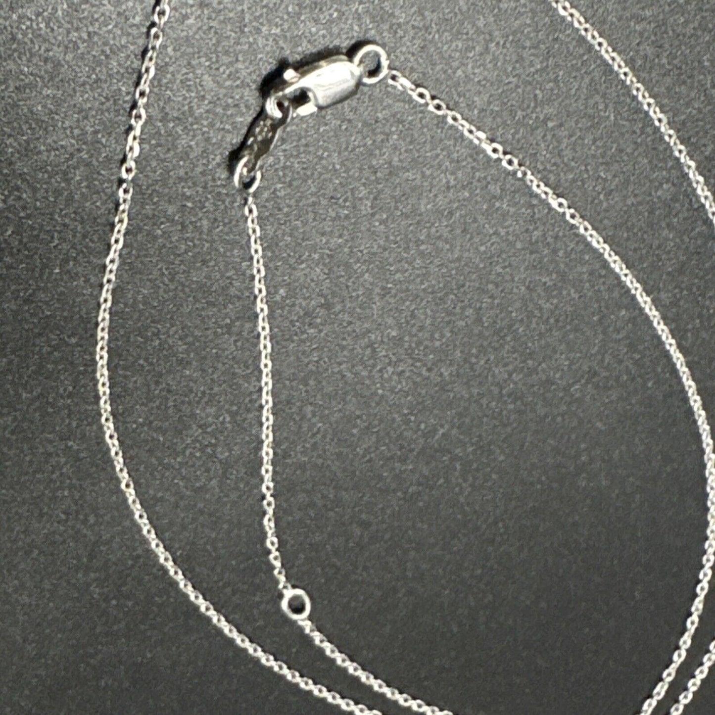 New Condition 18” Sterling Silver 14k Gold Plated Lab Opal Pendant Necklace 925