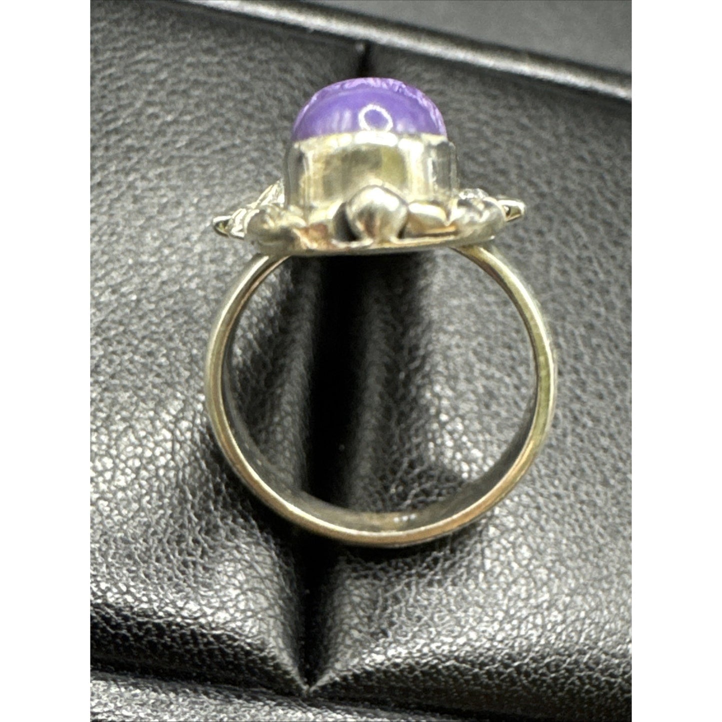 EUC Sterling Silver Chariot Long Ring 925 Size 7 T29