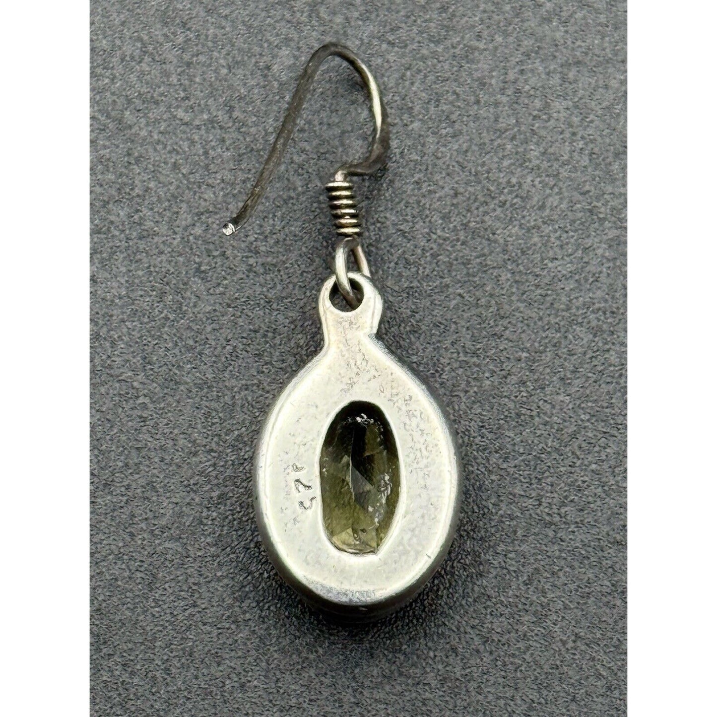 Sterling Silver Lemon Quartz Dangle Earrings 925 N12