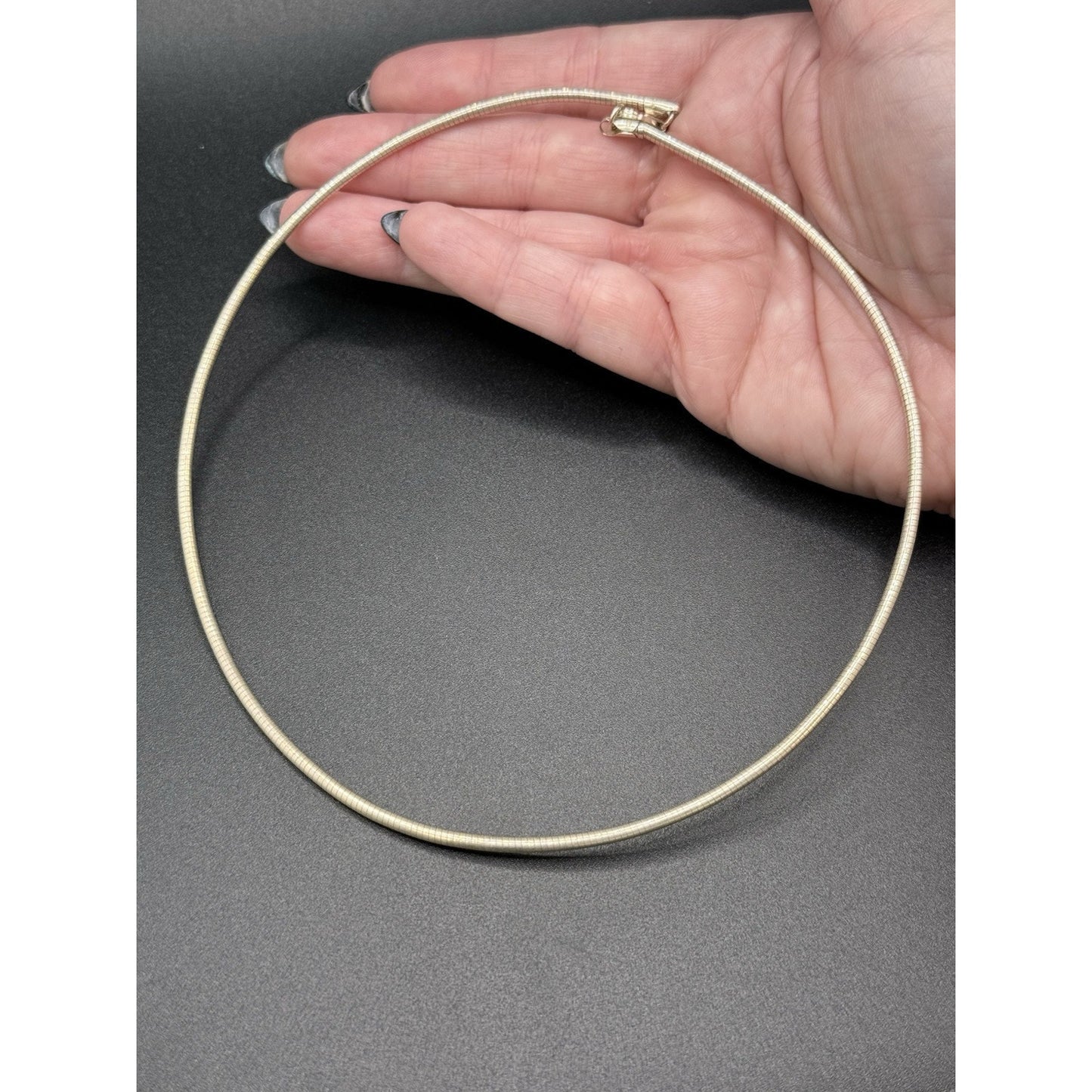 17” Sterling Silver Choker 2.5MM Chain Necklace 10 Grams P10