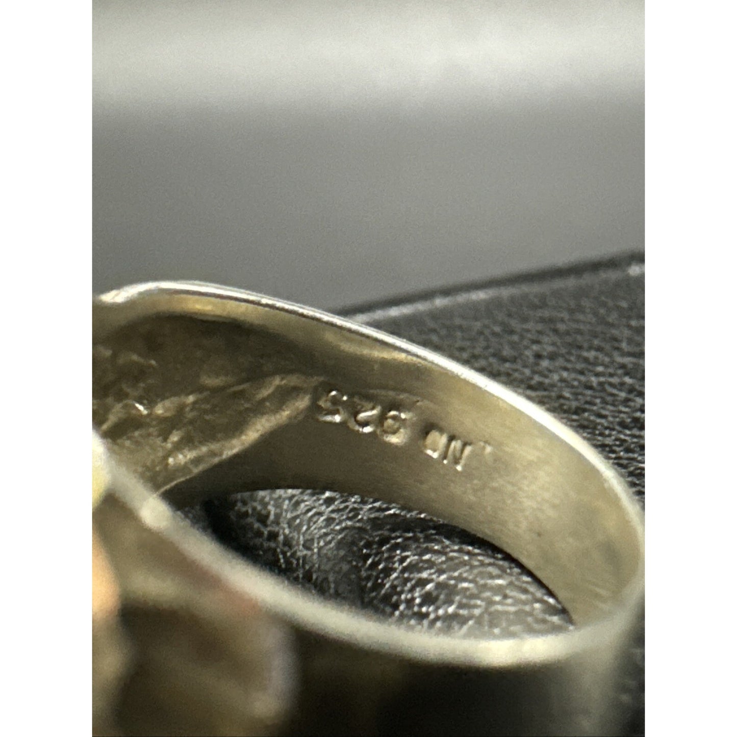 Vintage Sterling Silver Diamond Cut Dome Ring 925 Size 5 925 K10