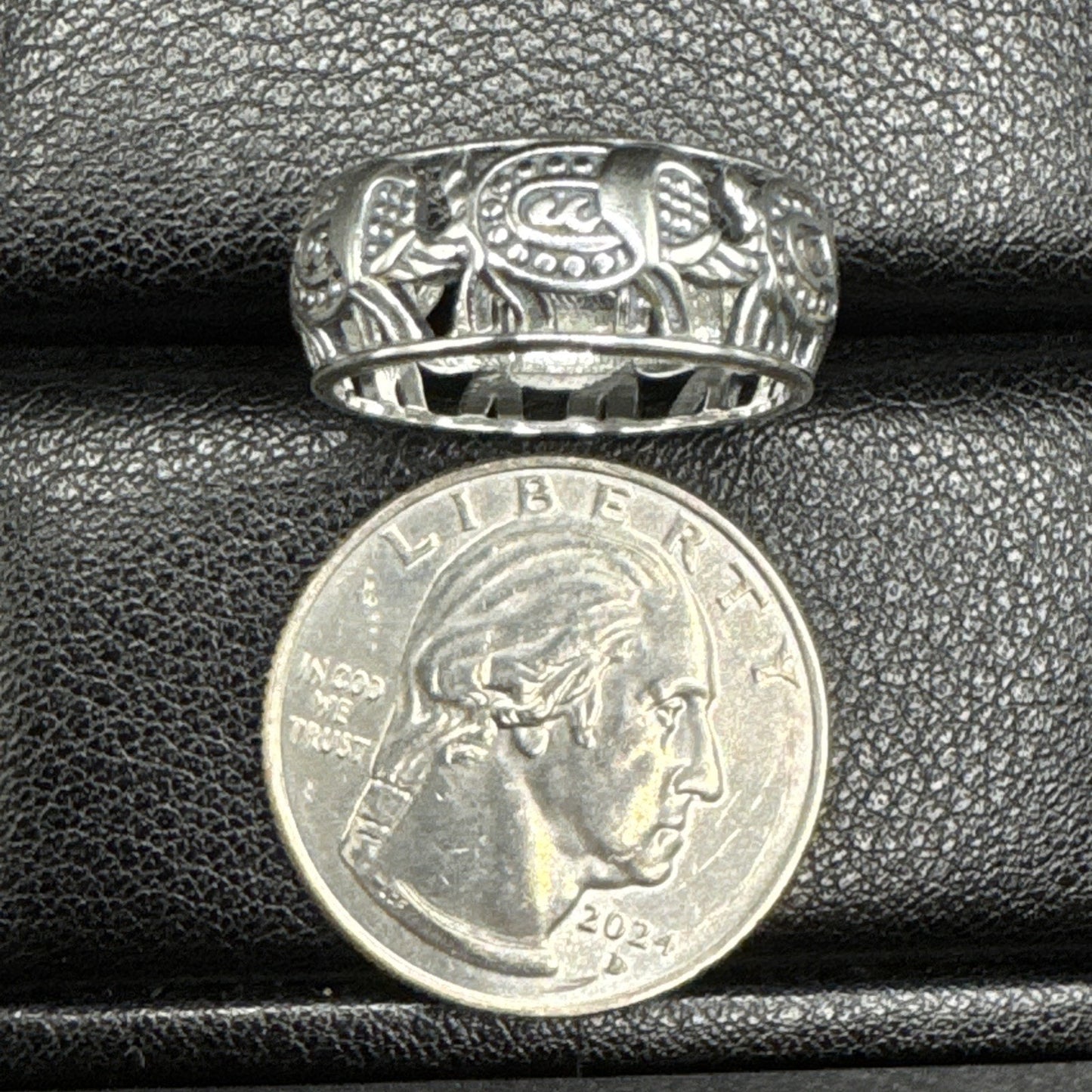 New Condition Elephants Marching Band Ring Size 7
