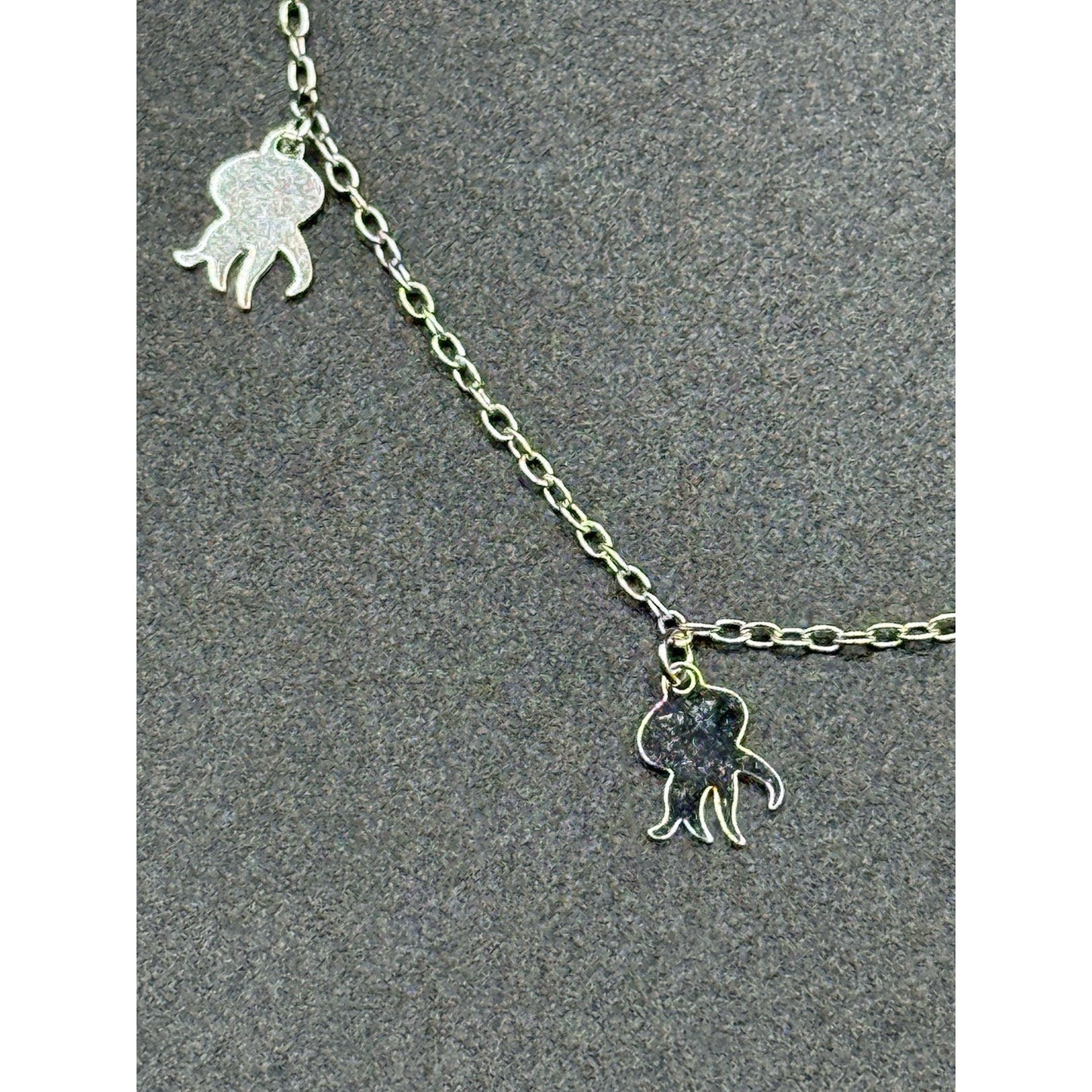 9-10” New Condition Sterling Silver Octopus Anklet 925
