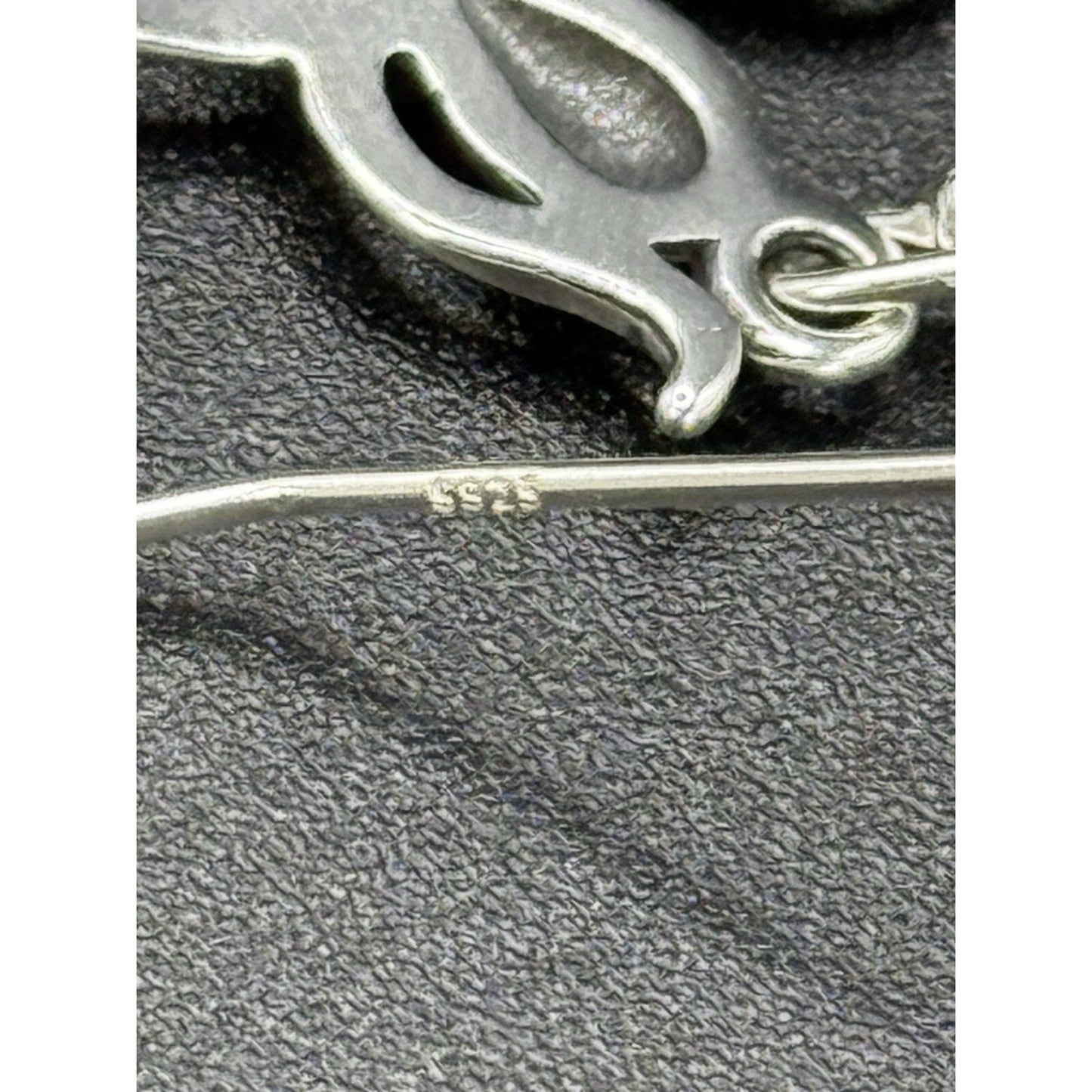 New Condition Sterling Silver Octopus Dangle Earrings 925