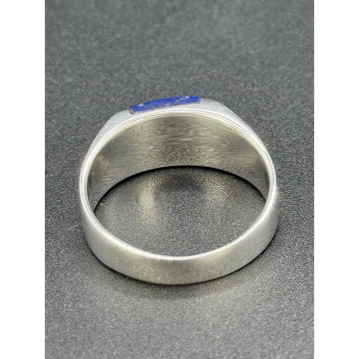 New Condition Sterling Silver Genuine Lapis Ring Size 10.75
