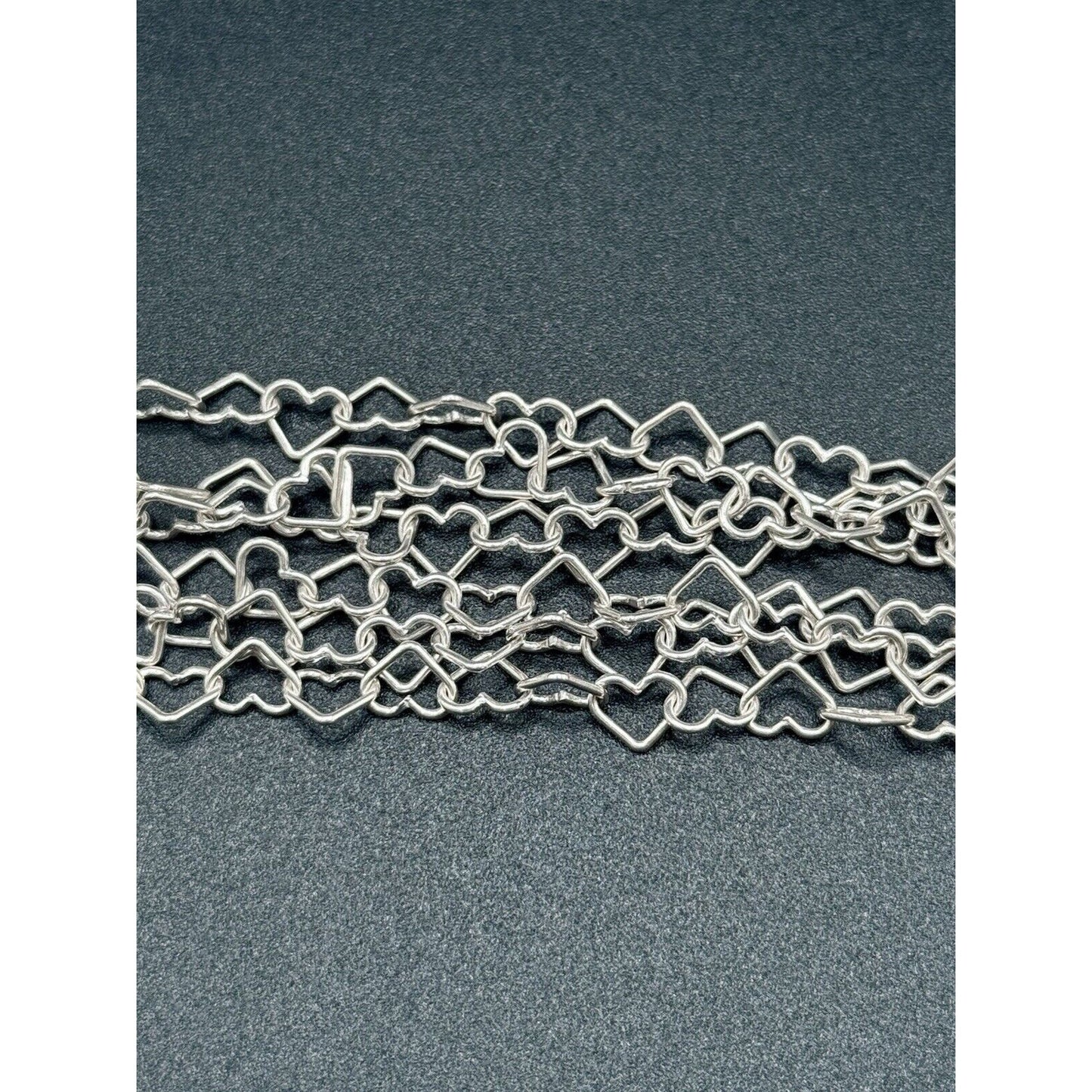 7” Sterling Silver Multi Strand Bracelet Italy 24 Grams 925 M8
