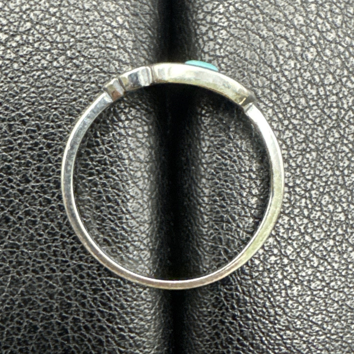 New Condition Sterling Silver Genuine Turquoise Hamsa Ring Size 7
