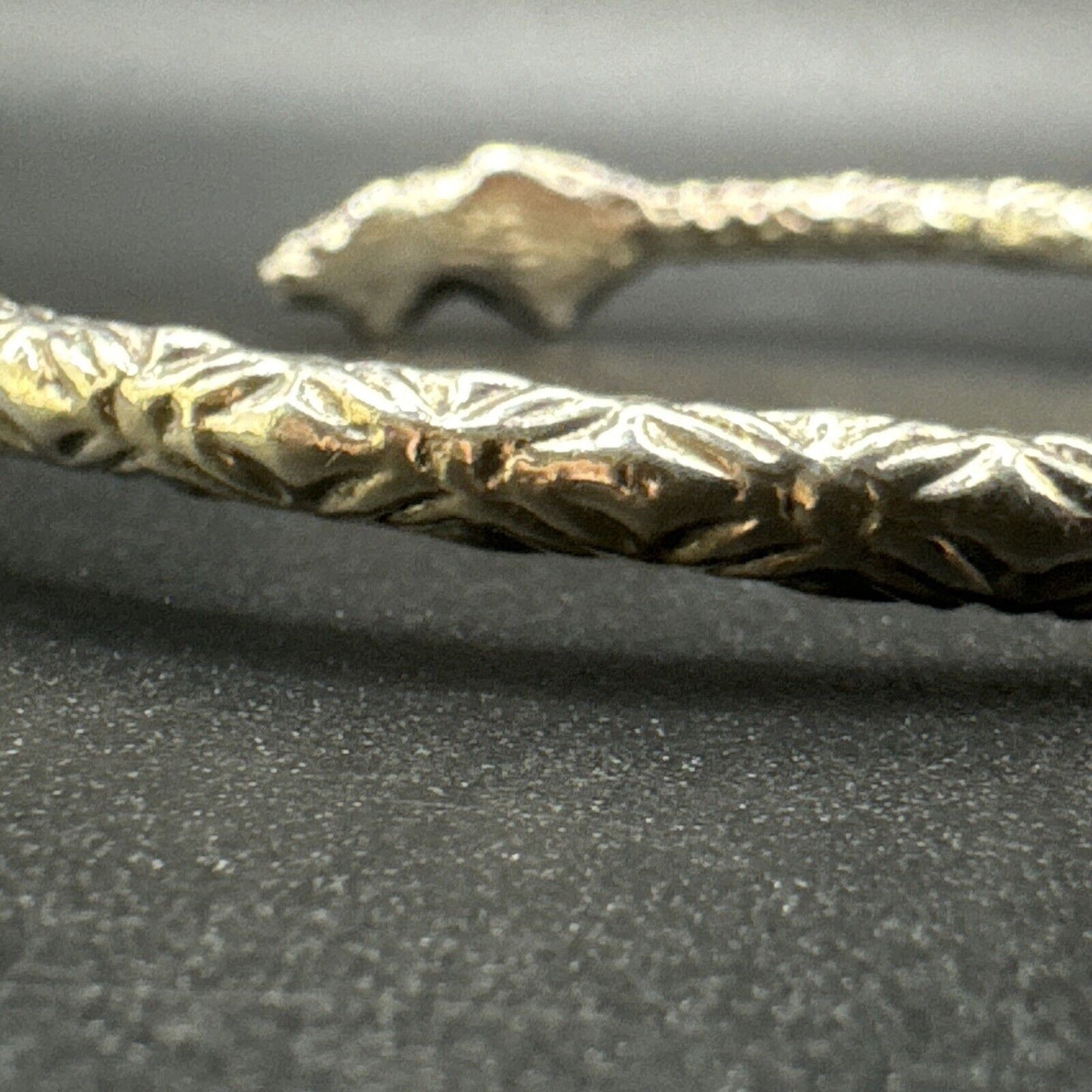 Handmade Sterling Silver 8” Prayer Hands Cuff Bracelet 2.75” Open 37 Grams F25