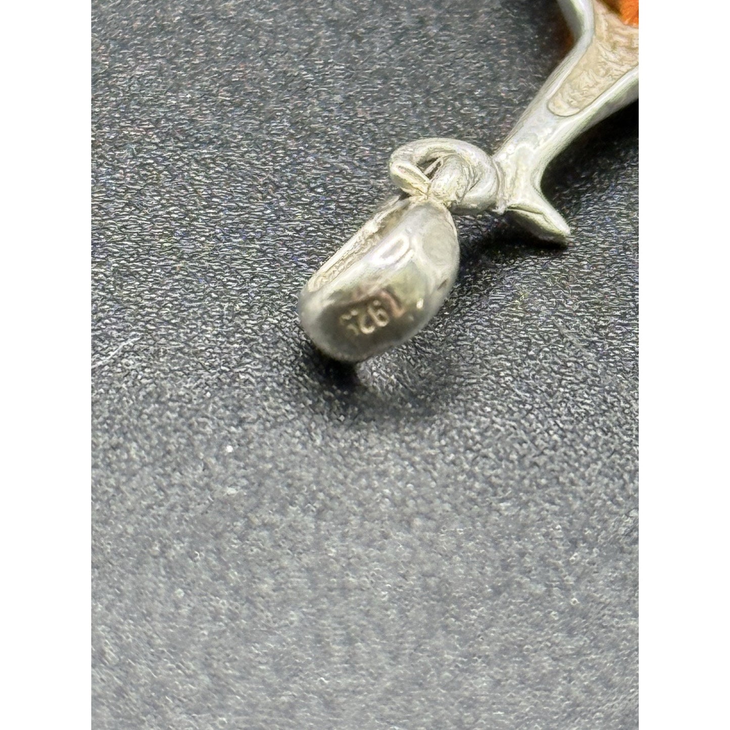 Sterling Silver Amber Giraffe Pendant 925 N28
