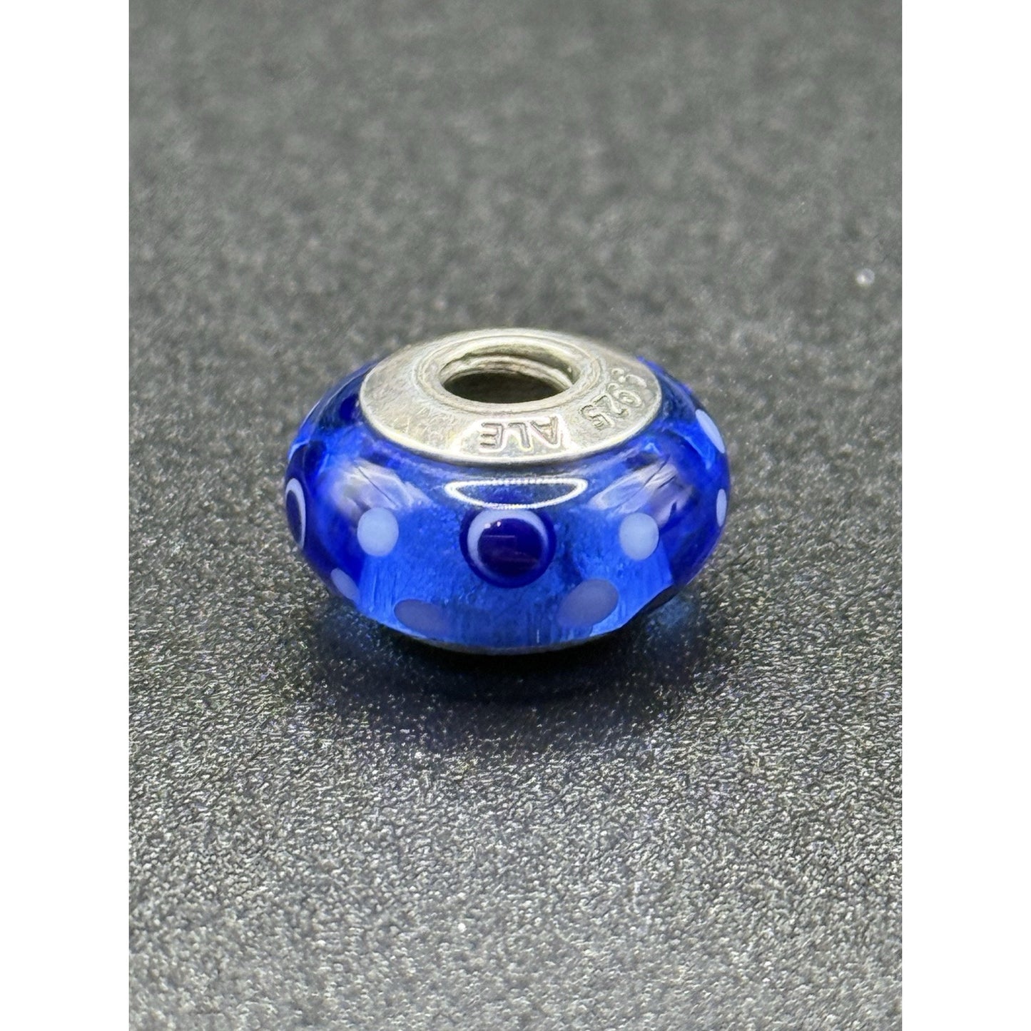 Pandora Sterling Silver Murano Blue Bubbles Charm ALE 925 N19