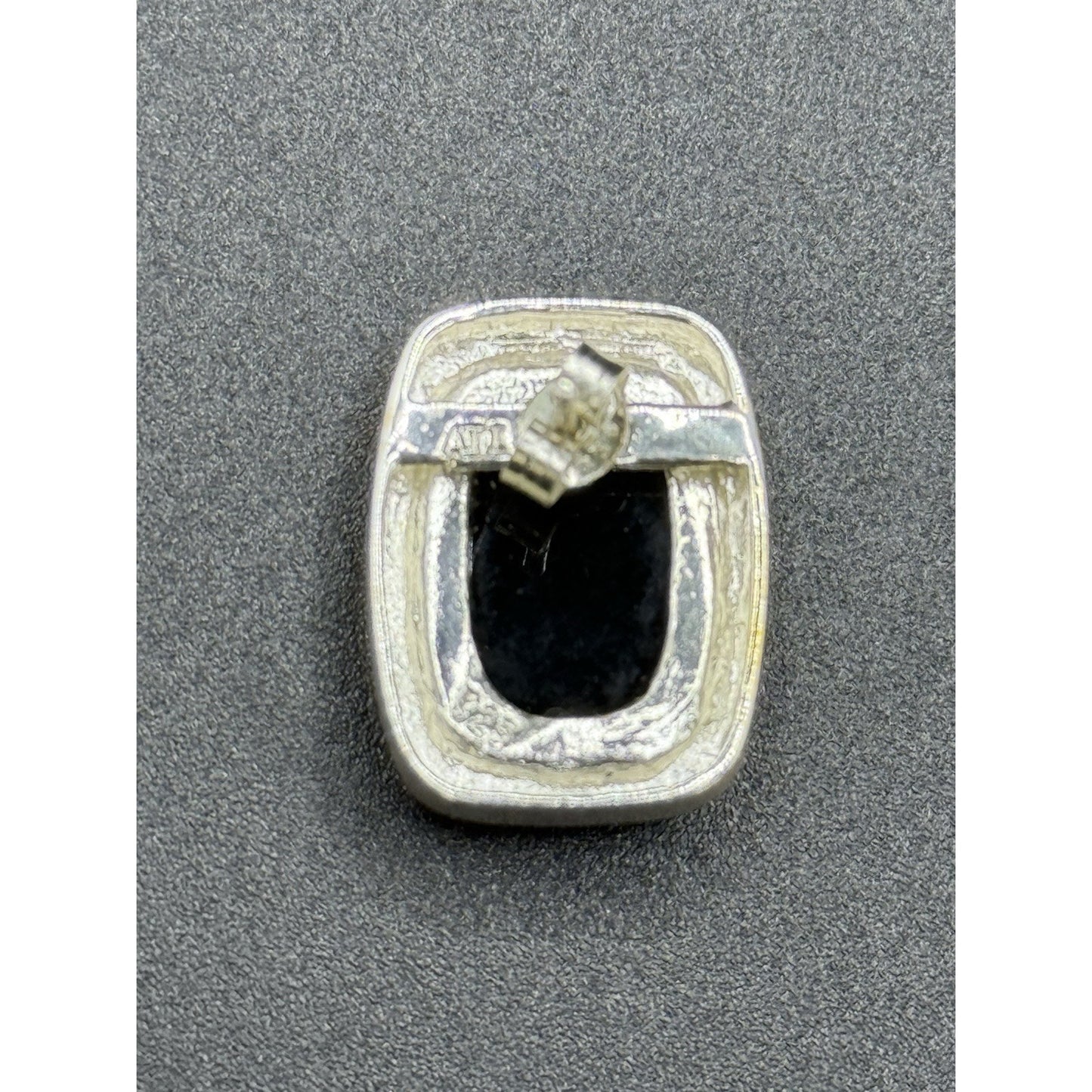 Sterling Silver Onyx 20x15MM Earrings 925 P3