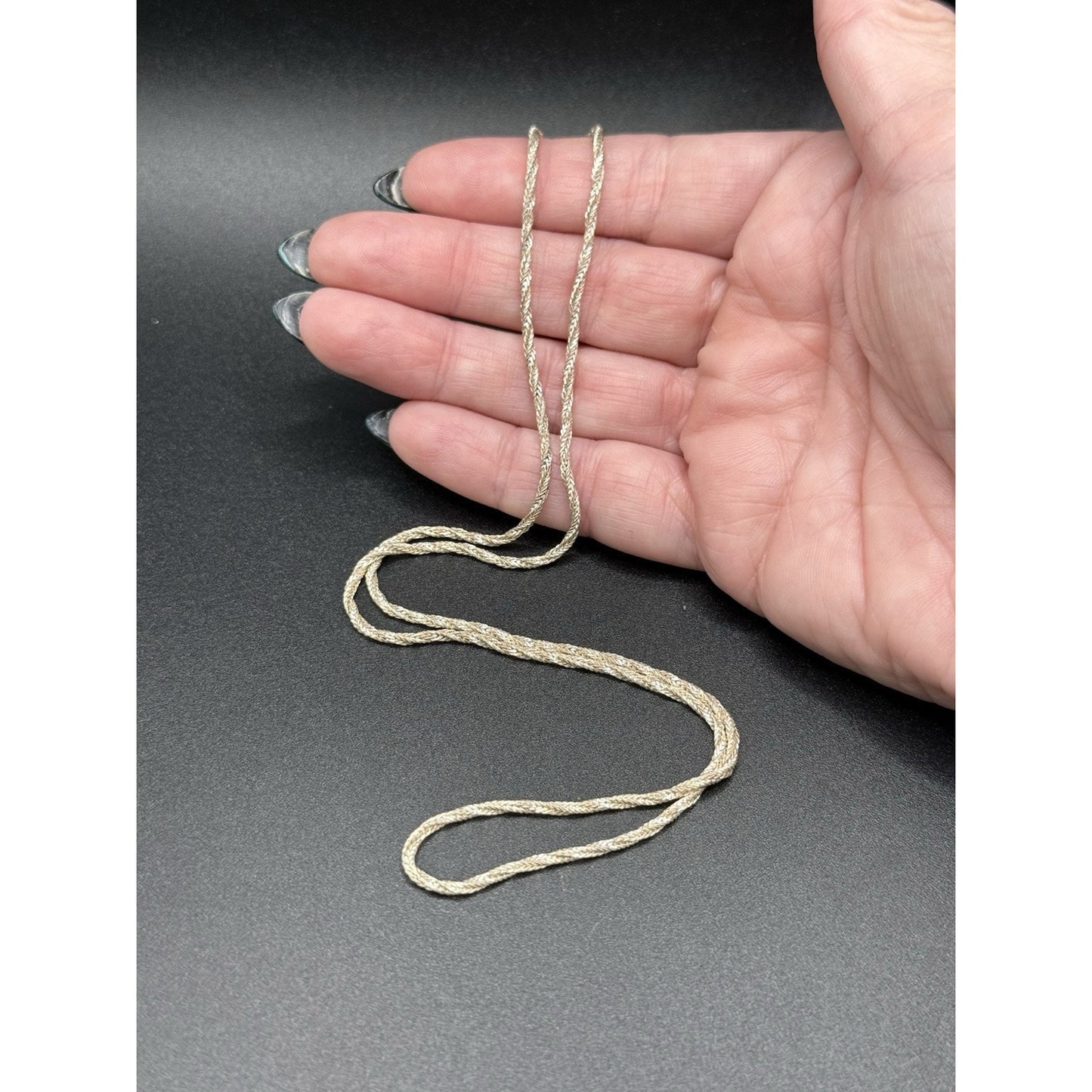20” Sterling Silver Twist Rope Chain Necklace 925 P10
