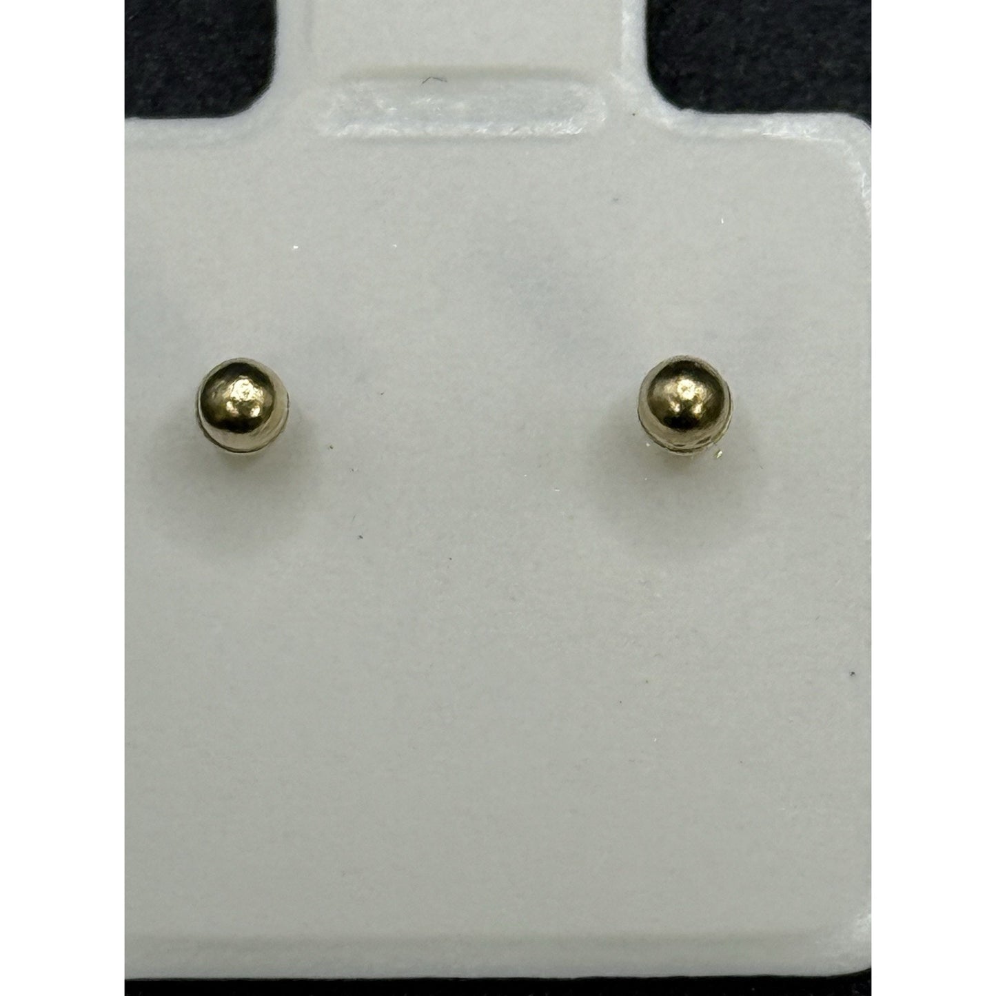 New Condition 14k Yellow Gold Dainty Crucifix Earrings Baby Children