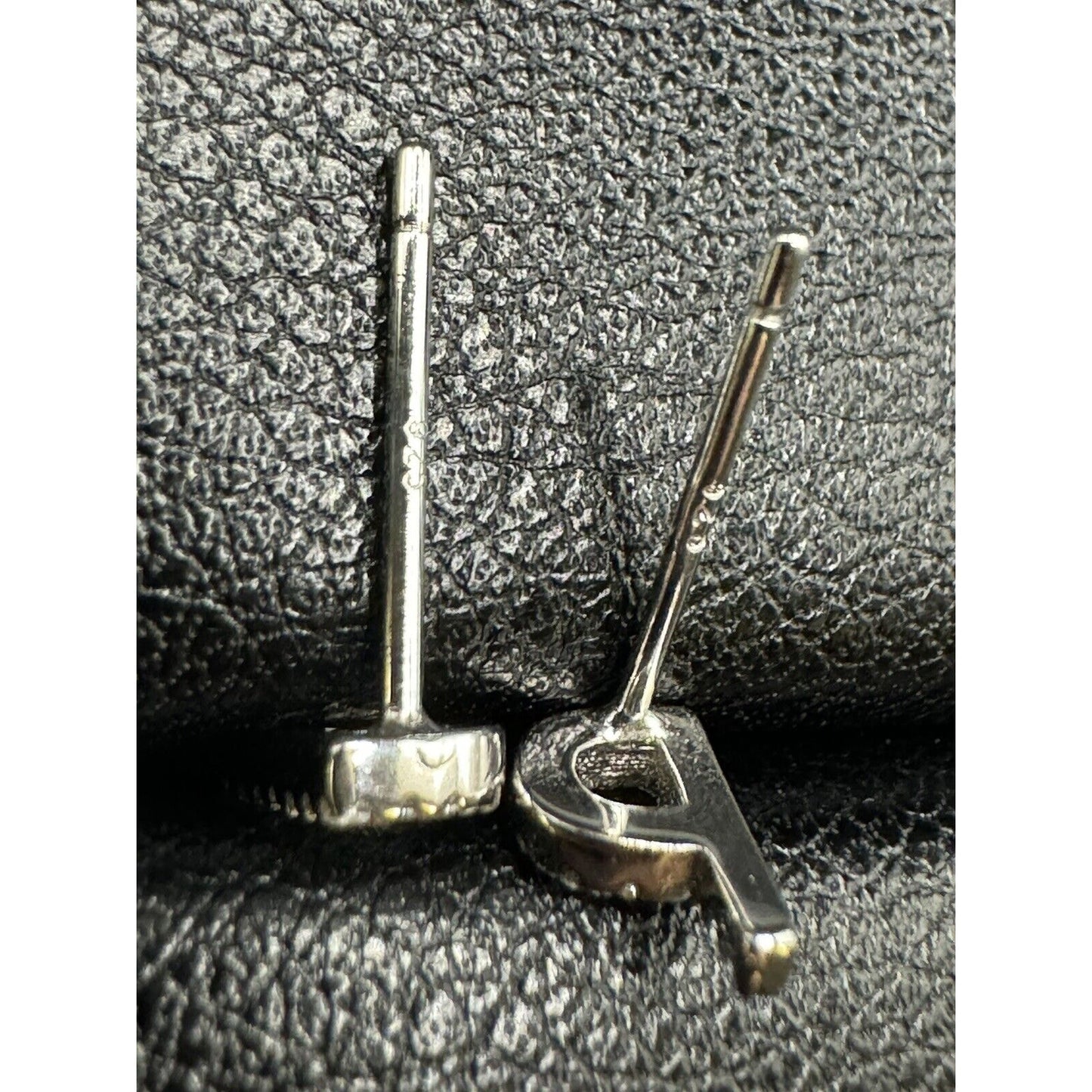 New Condition Sterling Silver CZ Dainty Letter 18” “P” Pendant Earrings Set 925