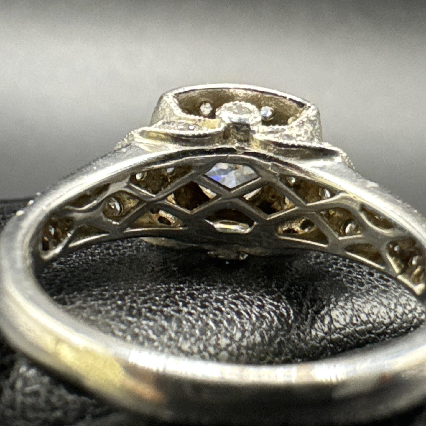 EUC Sterling Silver CZ Engagement Ring 925 Size 6.5 #3 P2