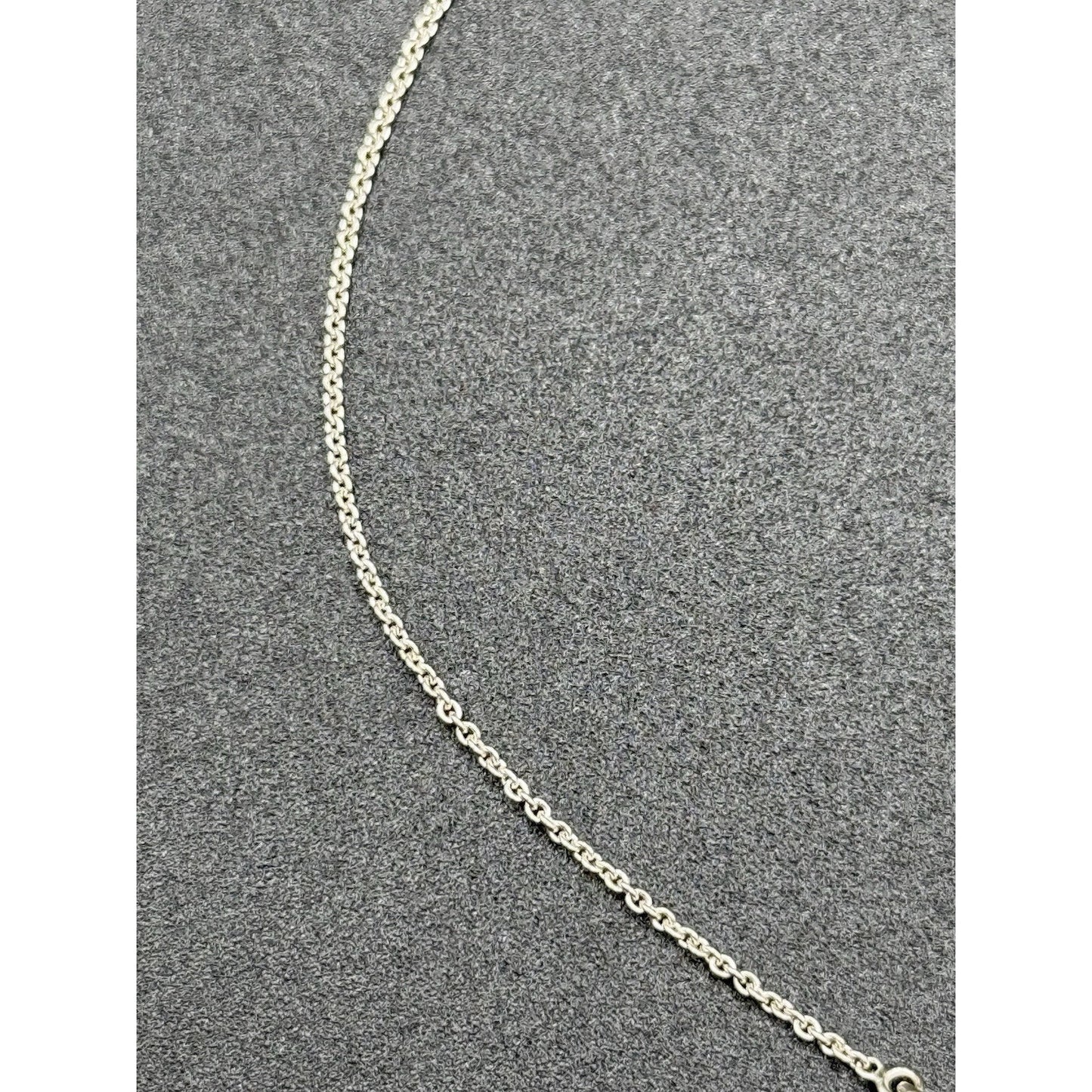 9” Sterling Silver Cubic Zirconia Heart Anklet 925 N13