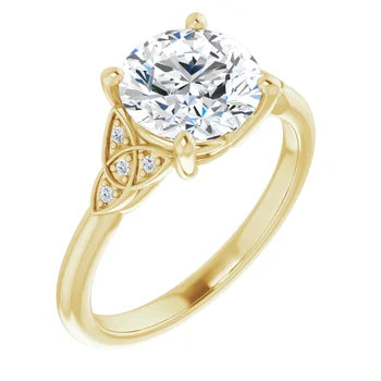 14k White Gold 2 Carat Lab Grown Engagement Ring