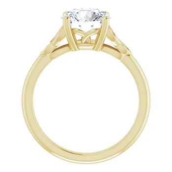 14k White Gold 2 Carat Lab Grown Engagement Ring
