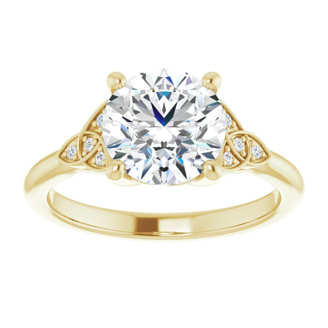 14k White Gold 2 Carat Lab Grown Engagement Ring