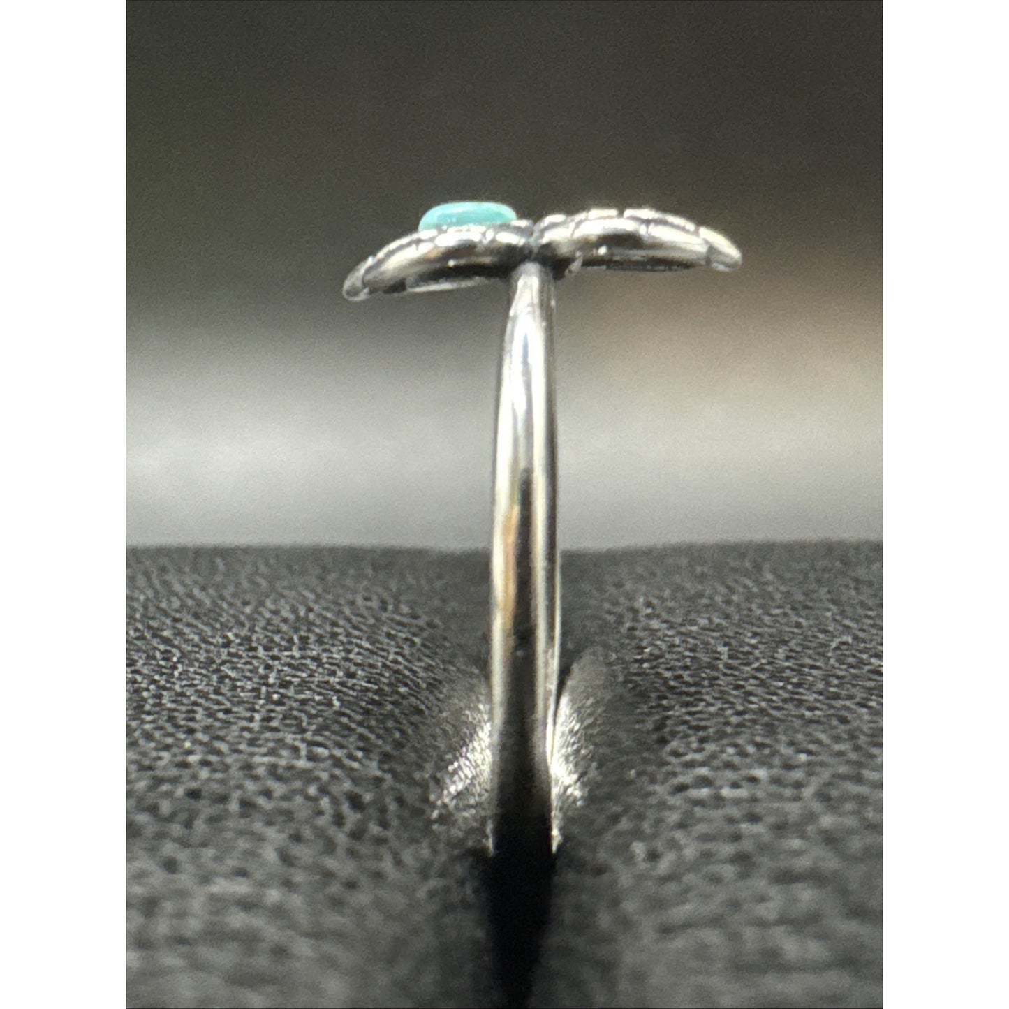 New Condition Sterling Silver Turquoise Spider Ring 925 Size 6 Dainty