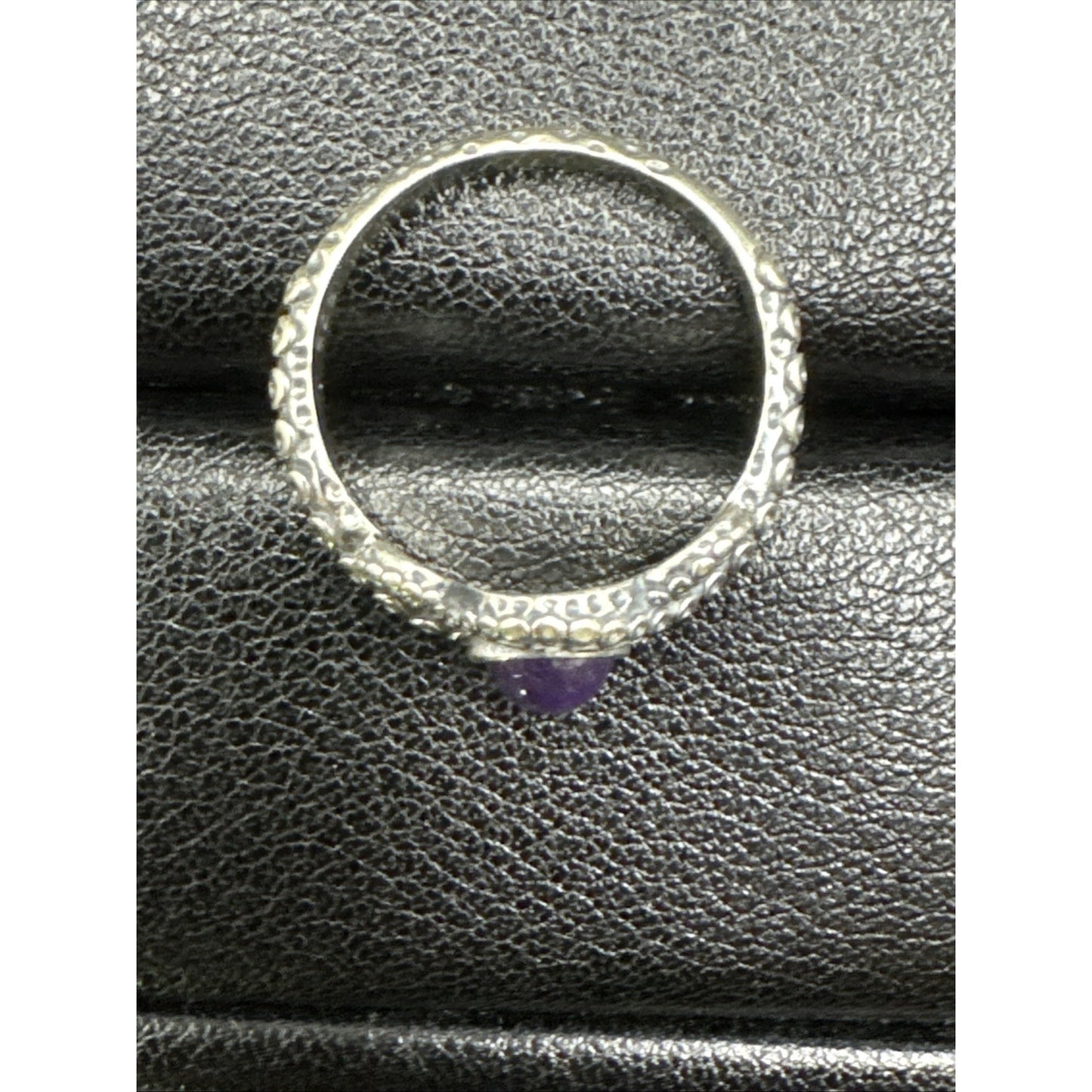 New Condition Sterling Silver Amethyst Octopus Ring 925 Size 7