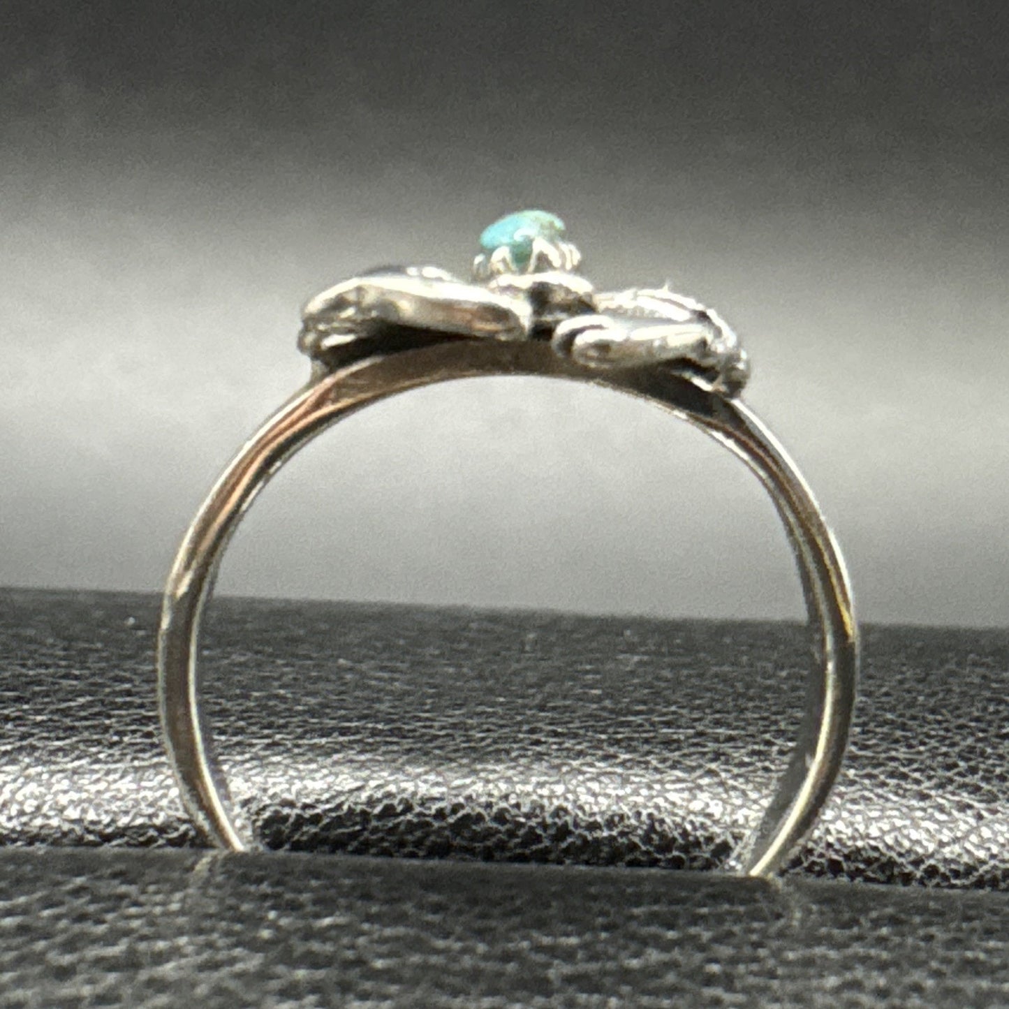 New Condition Sterling Silver Turquoise Scorpion Zodiac Ring 925 Size 7.00