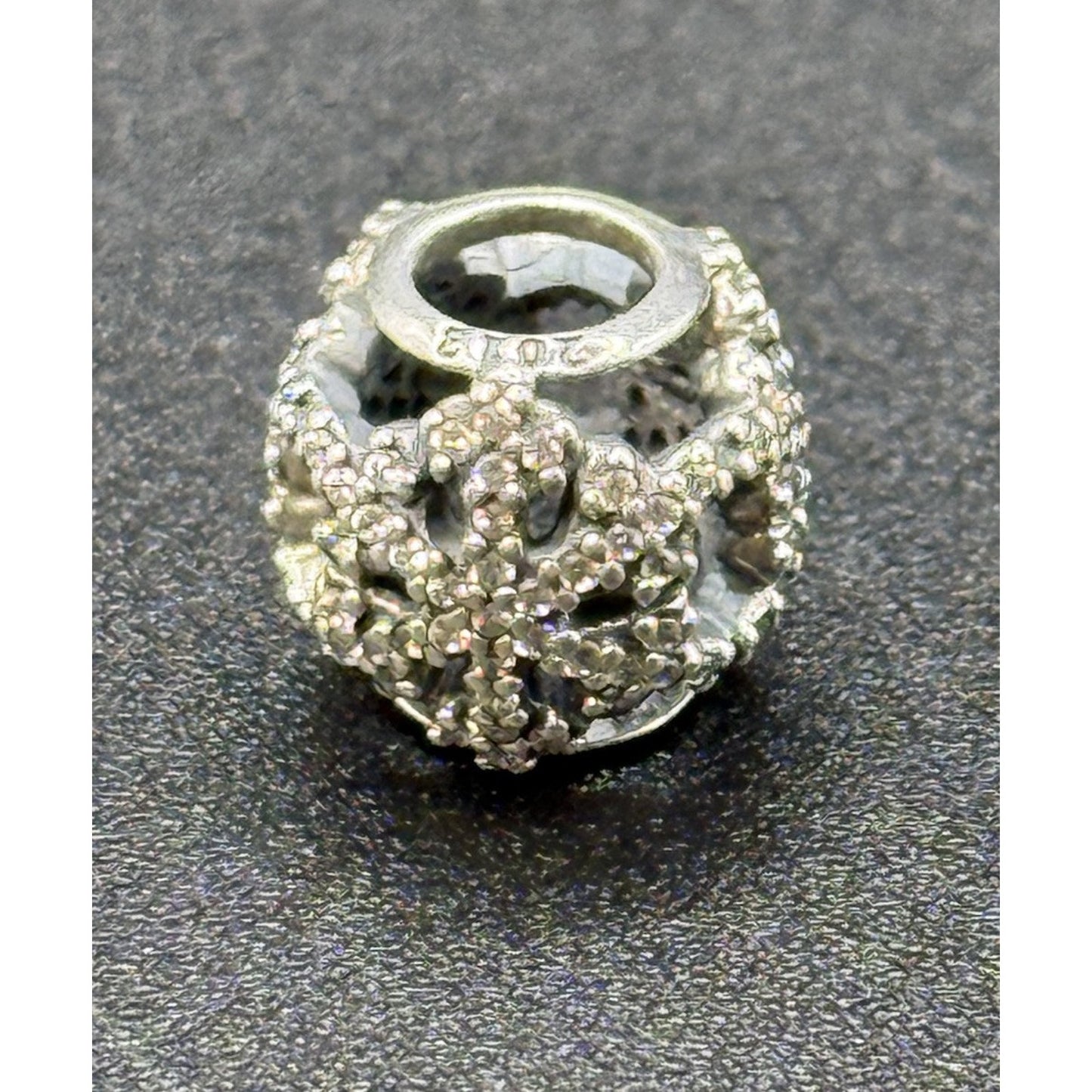 Pandora Sterling Silver Cubic Zirconia Snowflakes Filigree Charm 2103 Ltd P12