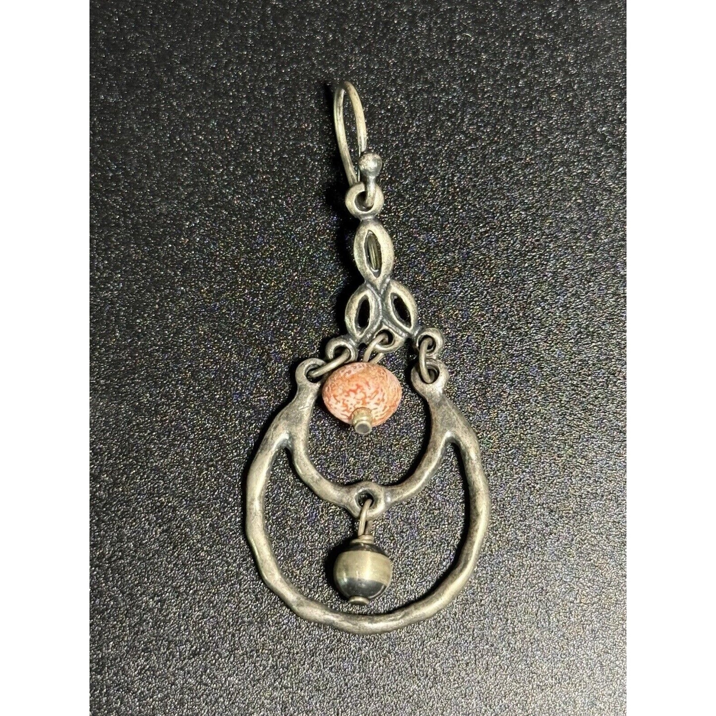 Silpada Sterling Silver Coral Dangle Earrings 925 M28