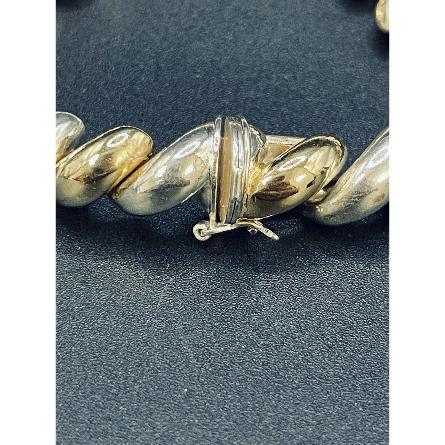 Two Tone Sterling Silver Son Marcos Bracelet 10MM 25 Grams K22