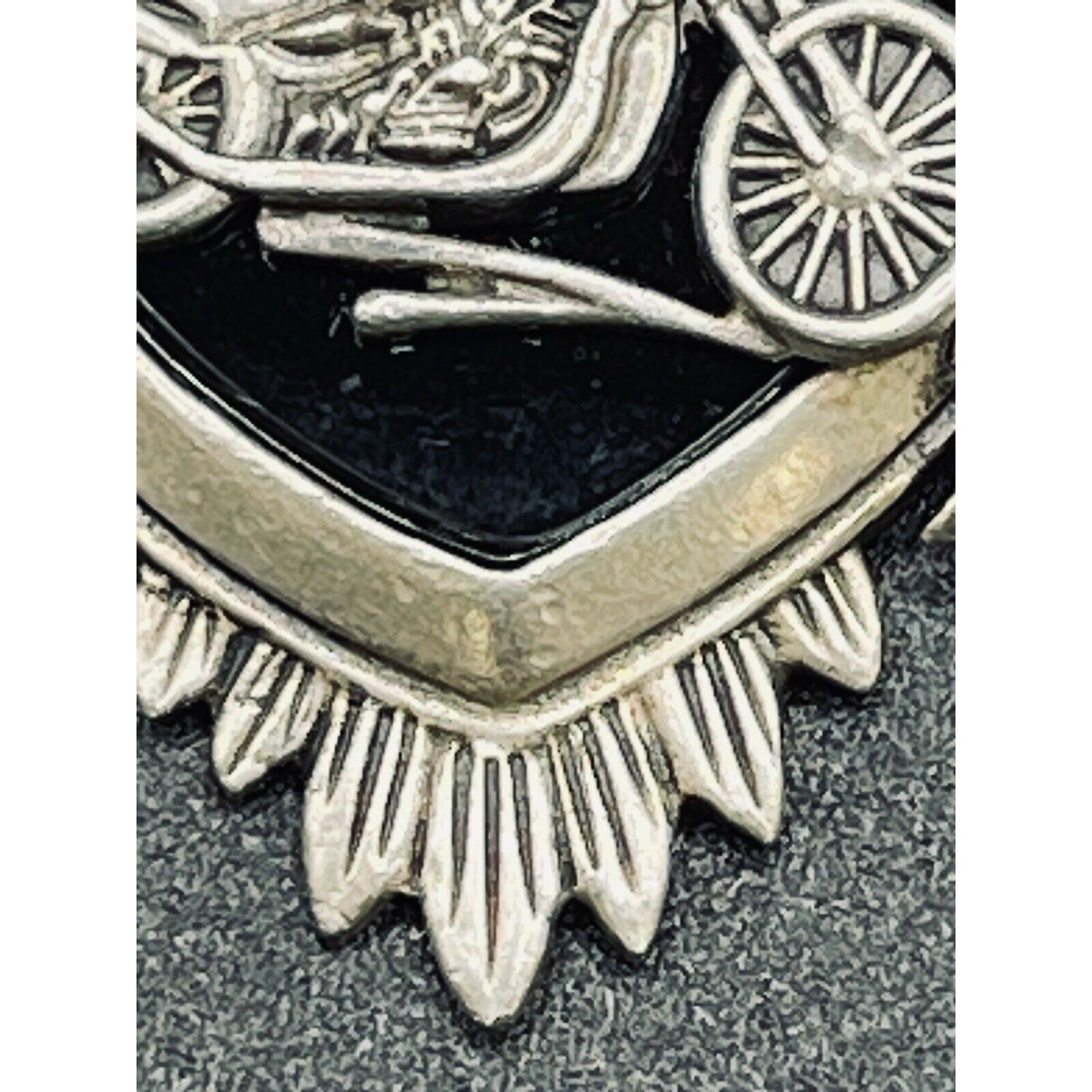 Vintage As Motorcycle Eagle “Live To Ride” Pendant 16 Grams J21