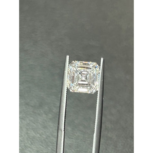 2.59 Carat Asscher Cut Lab Grown Diamond E Color VS1 IGI Lab Report