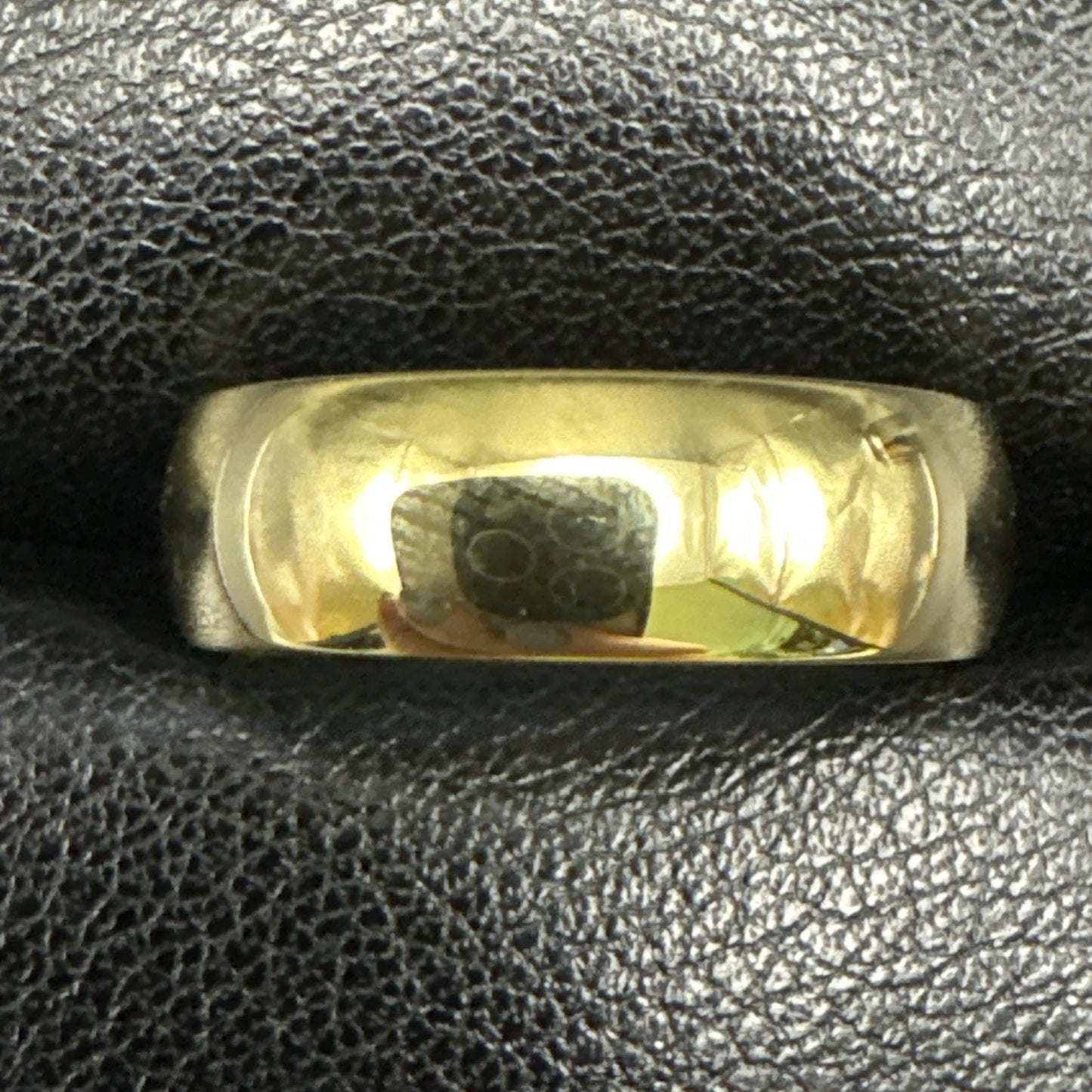 New Condition Yellow Sterling Silver 6 Mm Comfort Fit Wedding Band Size 7