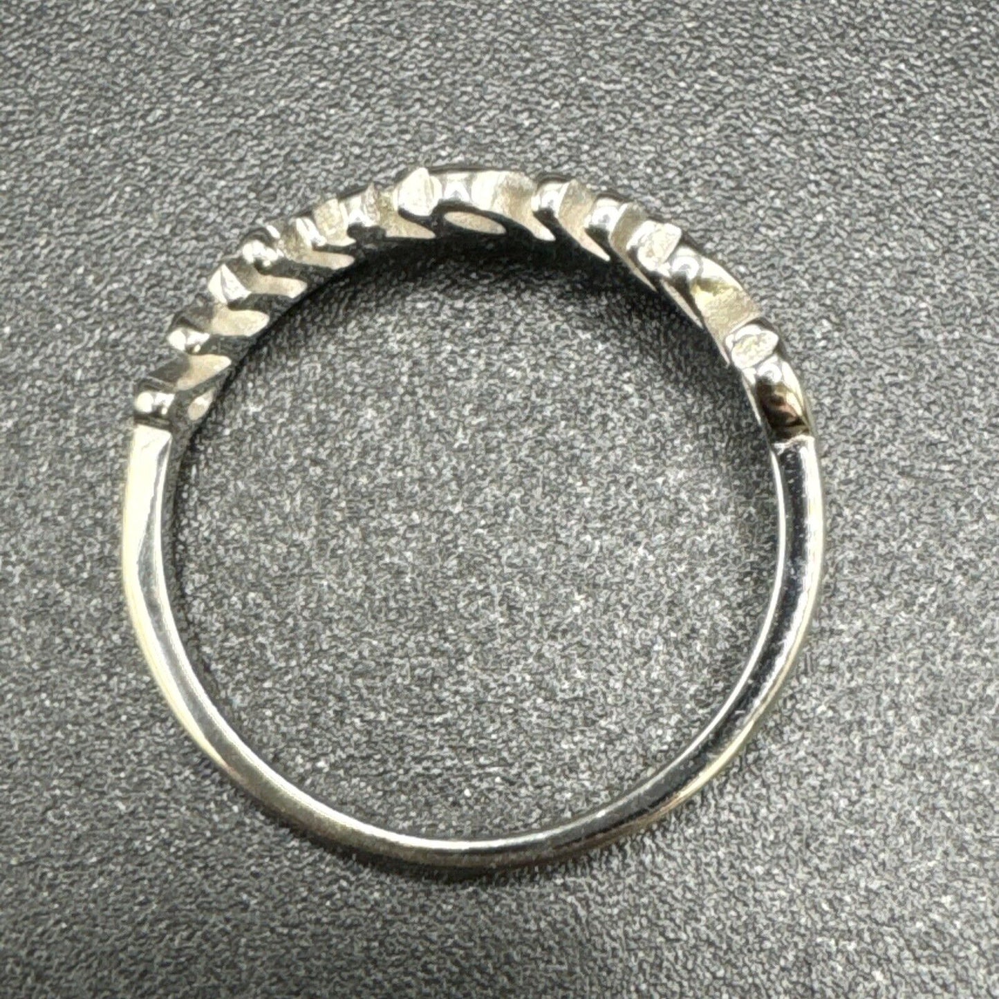 New Condition Sterling Silver Aquarius Zodiac Ring 925 Size 7